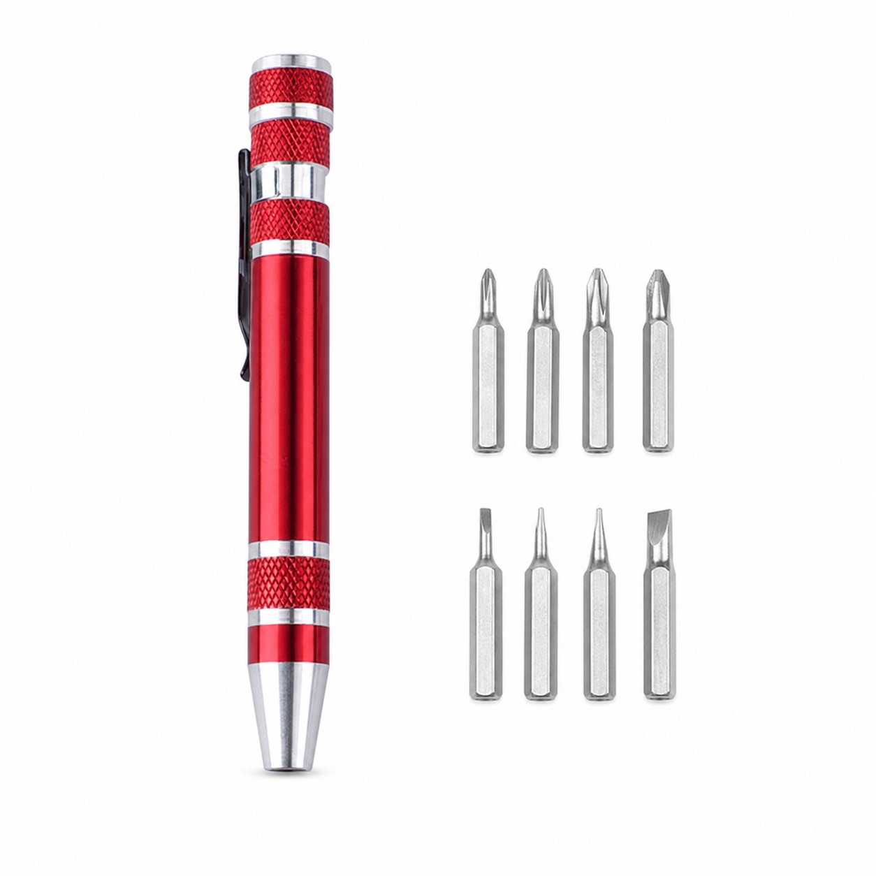 Eight Bit Aluminum Screwdriver Pen — view 2