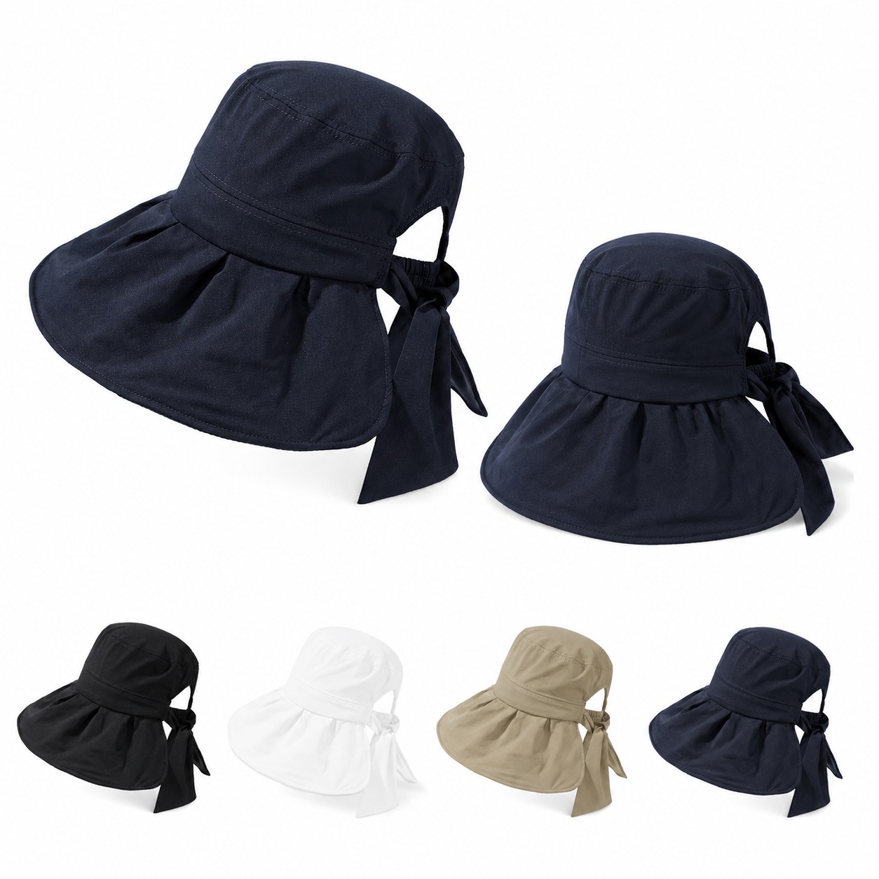 Polyester Tie Back Sun Hat