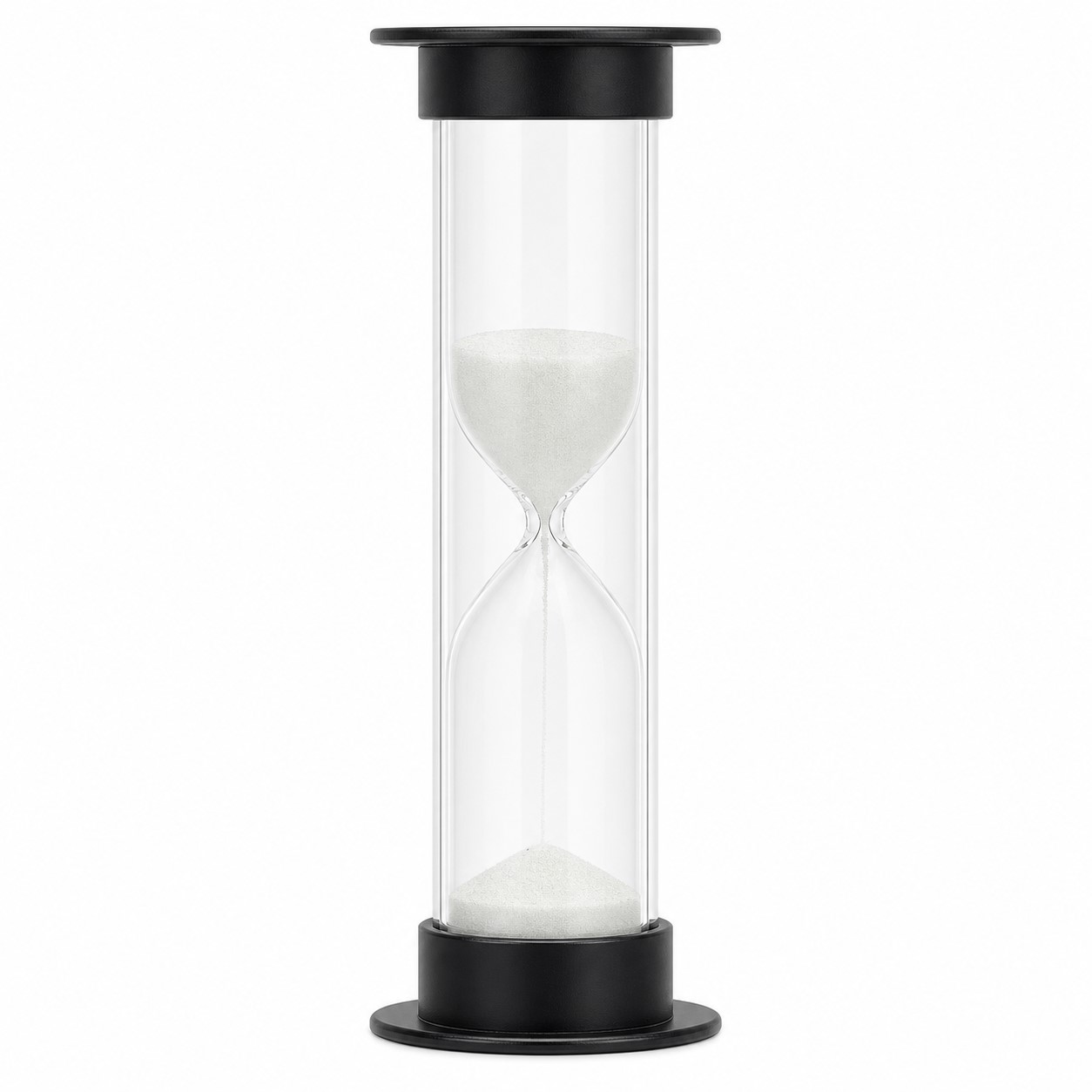 Compact Glass Hourglass With Plastic Frame — view 2