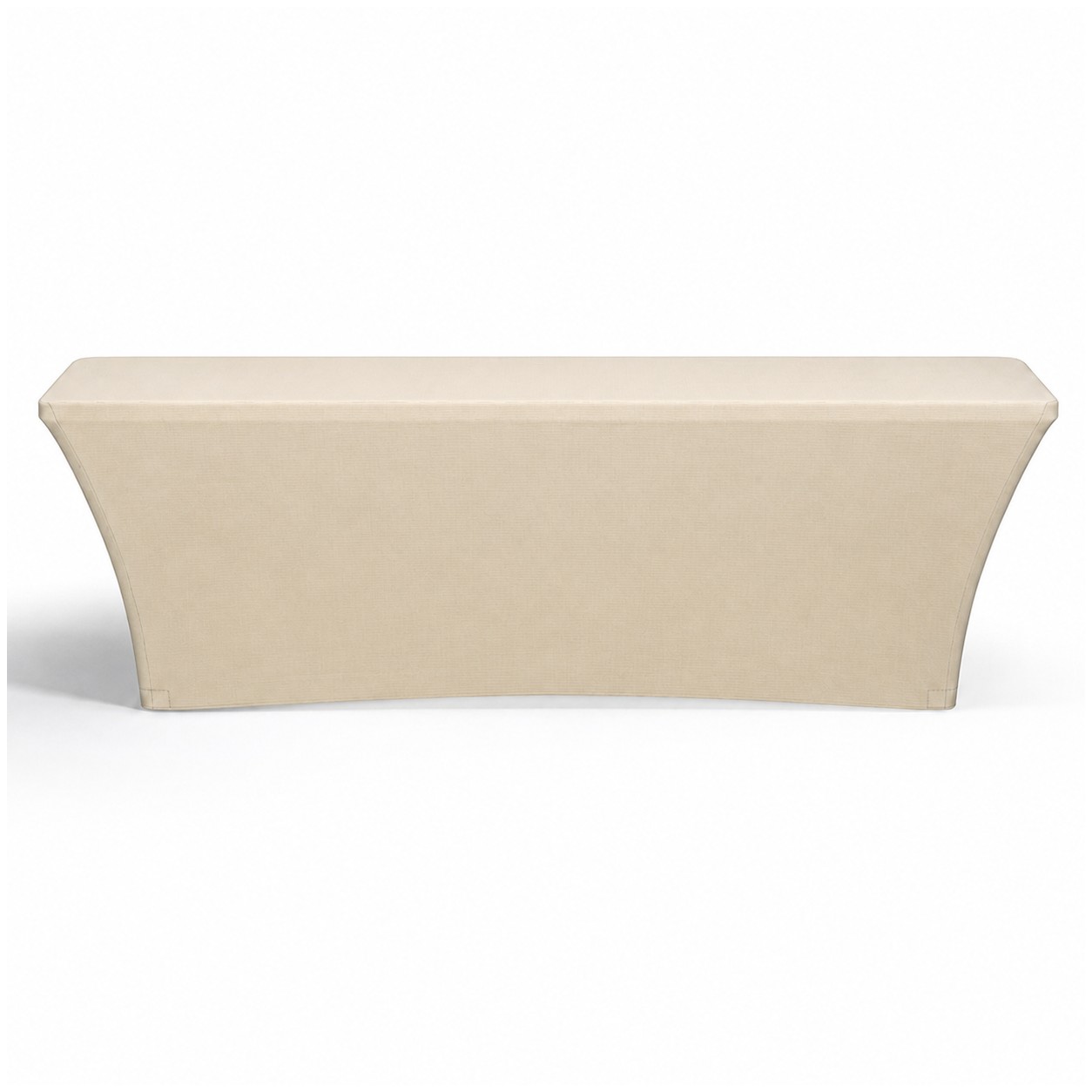 8-Foot Standard Stretch Table Cover — Natural Beige