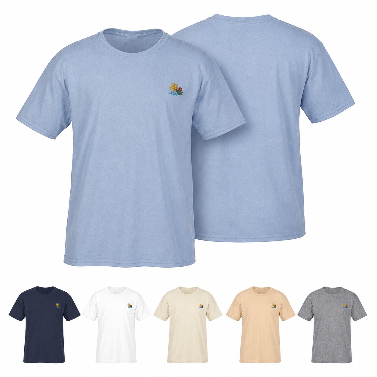 Soft Ringspun Cotton Crewneck Tee