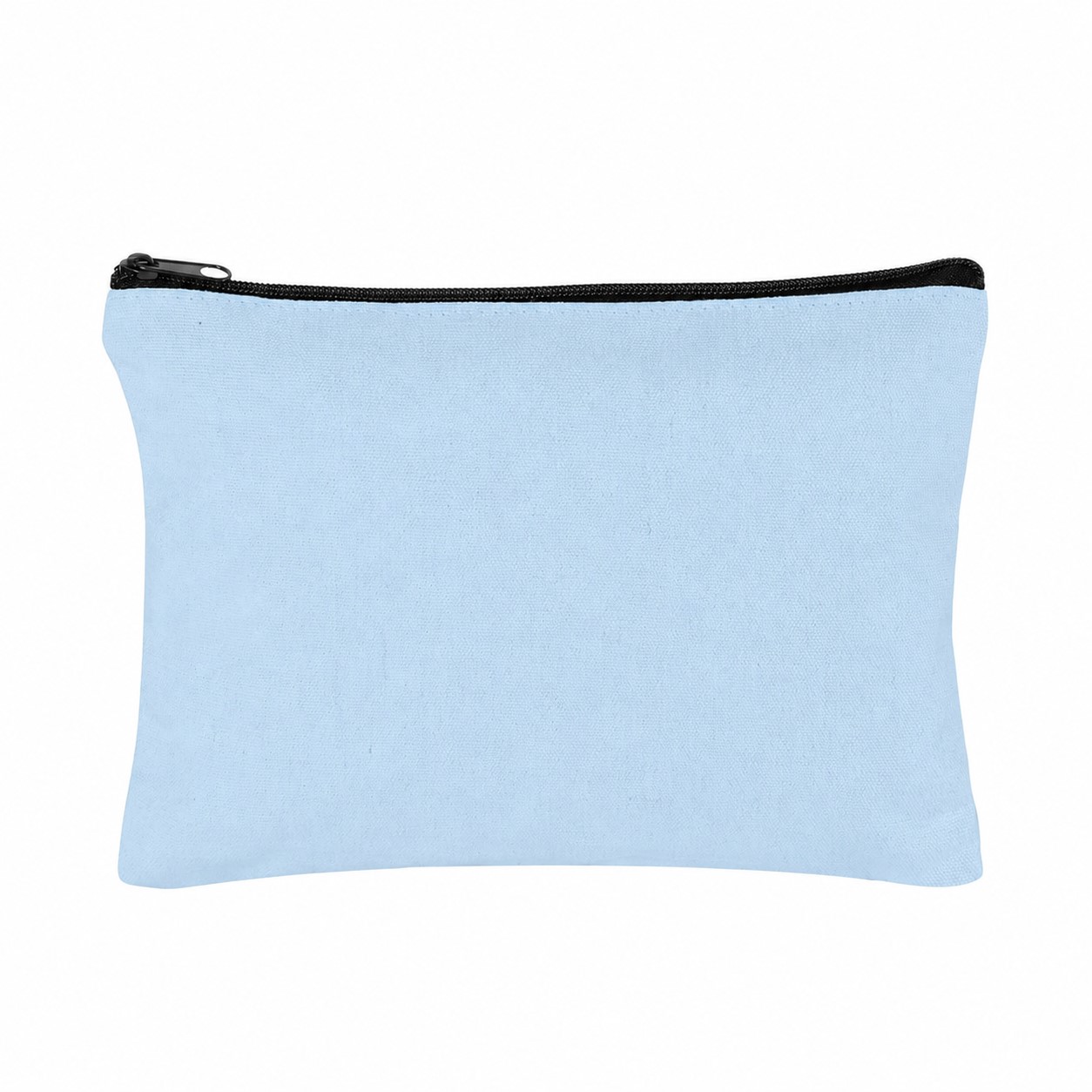 Canvas 11" Makeup Bag — Light Blue
