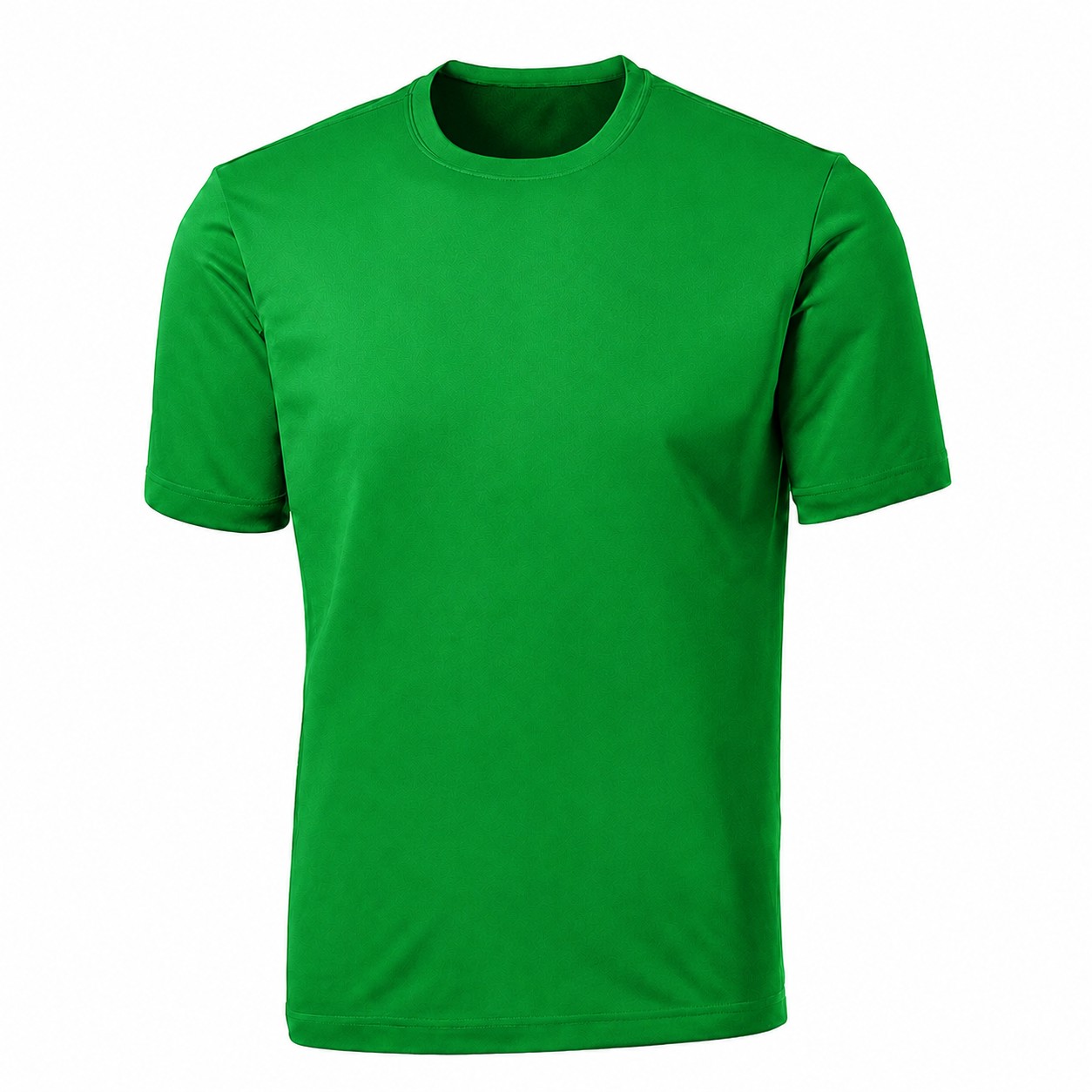 Men's Polyester Athletic Crewneck T-Shirt — Green