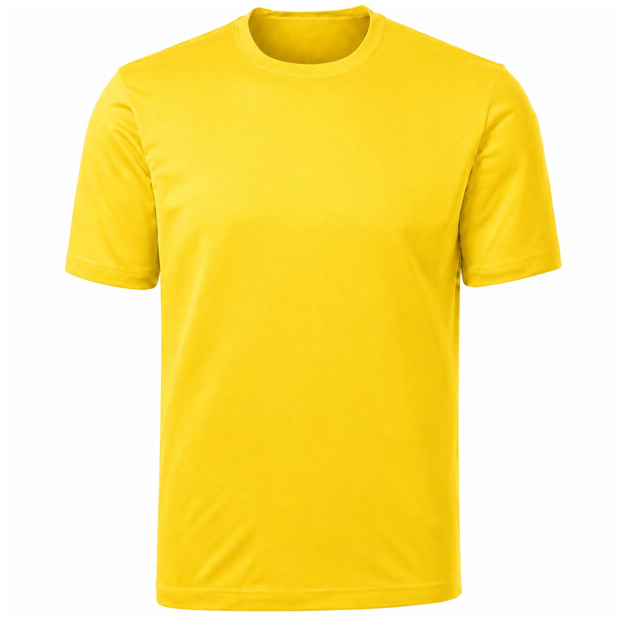 Men's Lightweight Polyester Athletic T-Shirt — Yellow