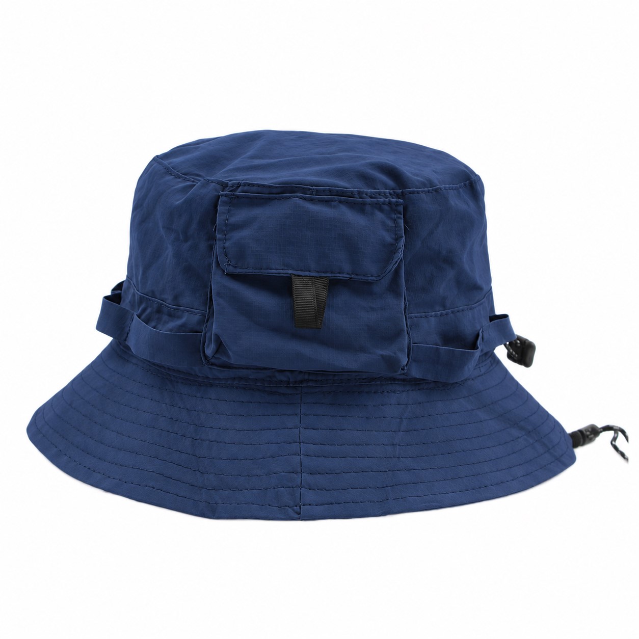 Polyester Packable Boonie Sun Hat — Navy Blue