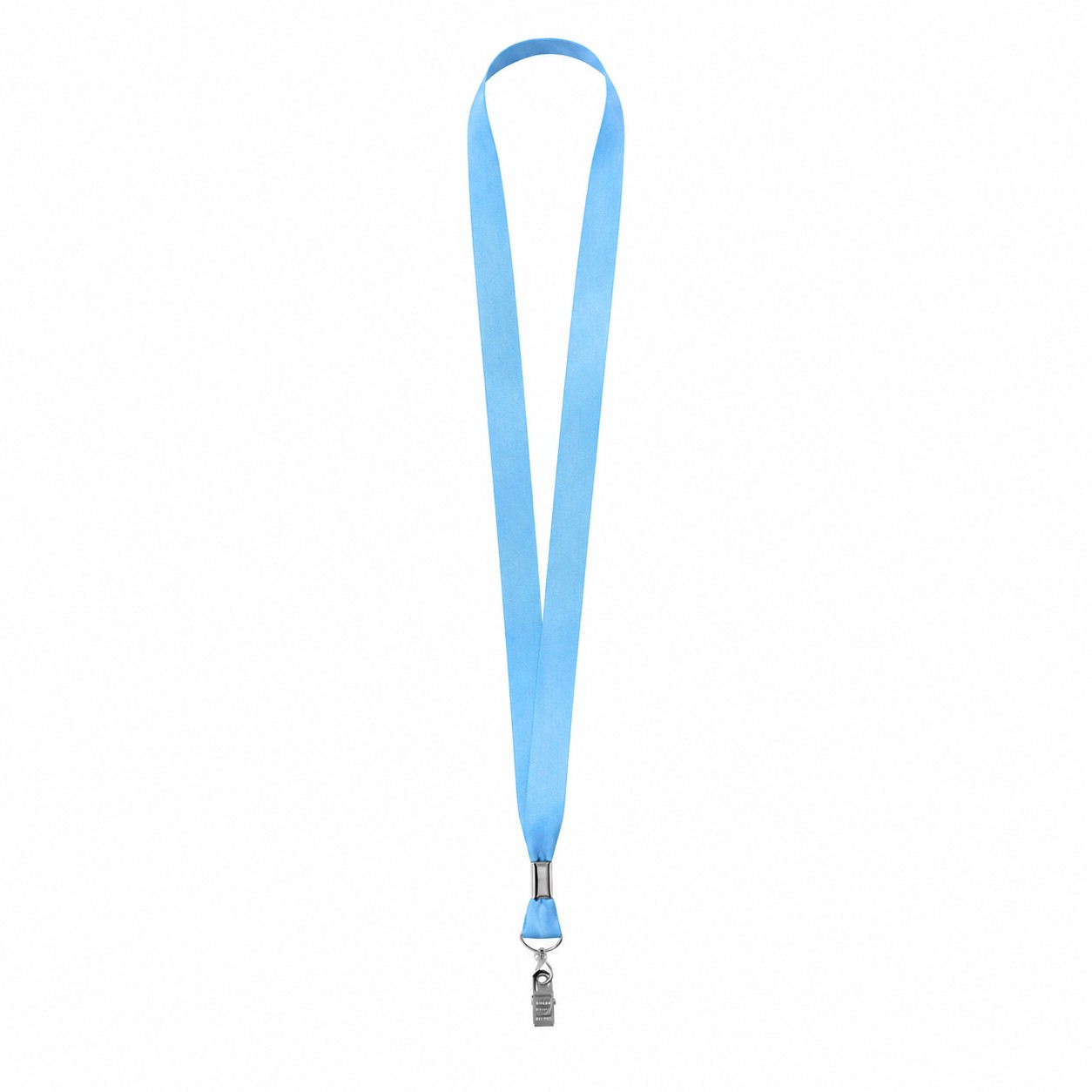 Polyester Lanyard With Bulldog Clip — view 2