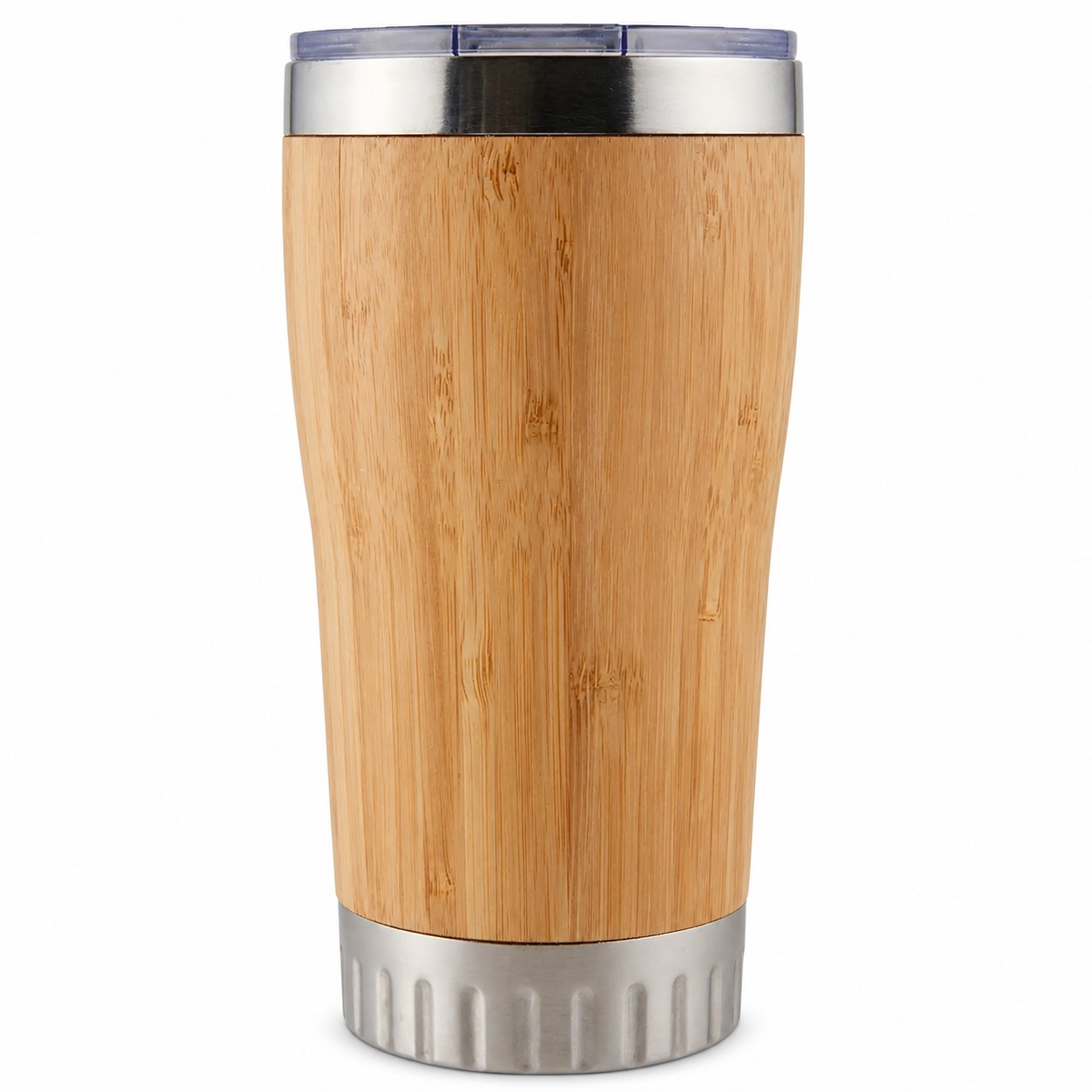 Insulated Bamboo Sleeve Travel Tumbler — view 2