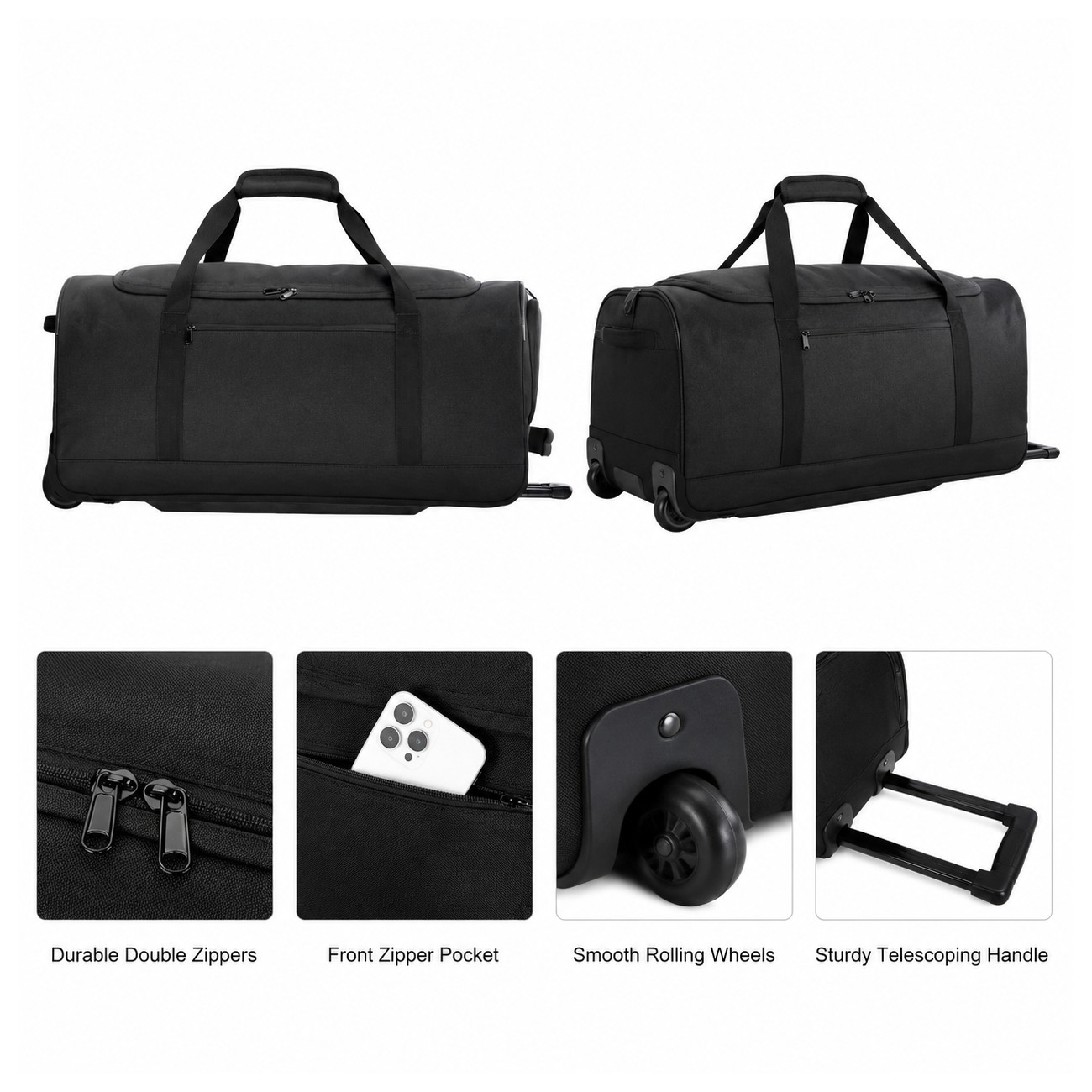 Polyester Smooth Surface Duffel Bag