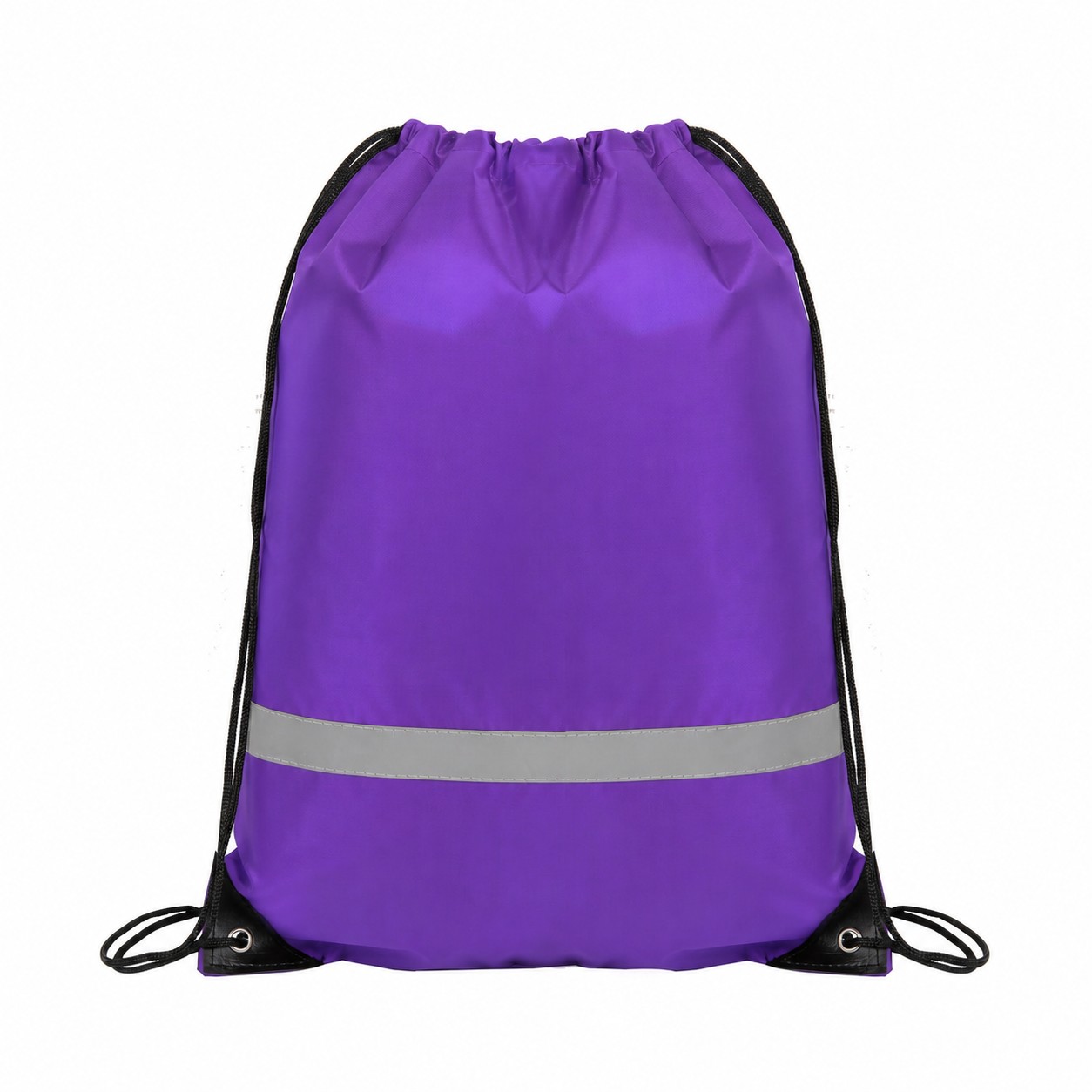 Metal Grommet Safety Drawstring Bag — Purple