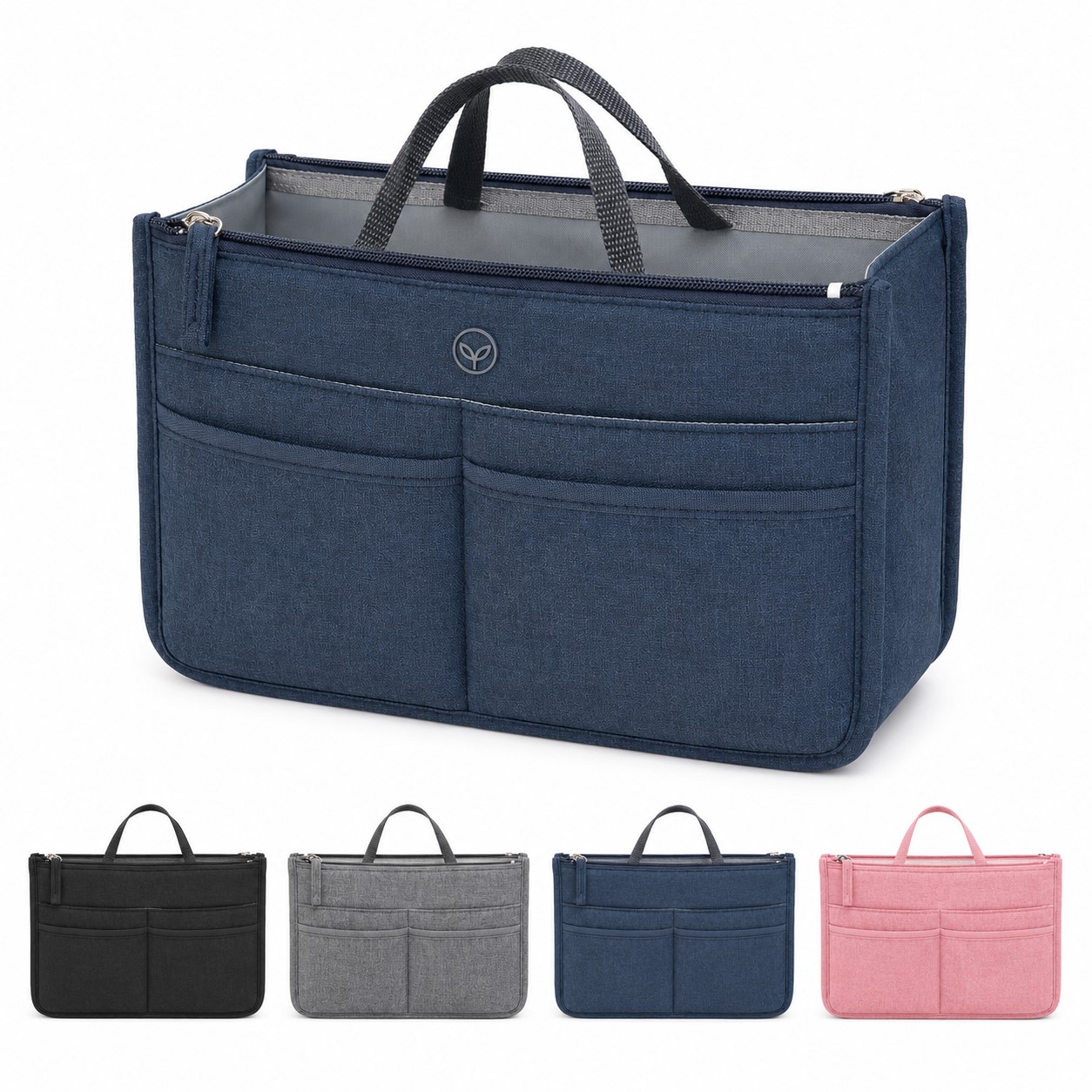 Multi Pocket Fabric Handbag Insert