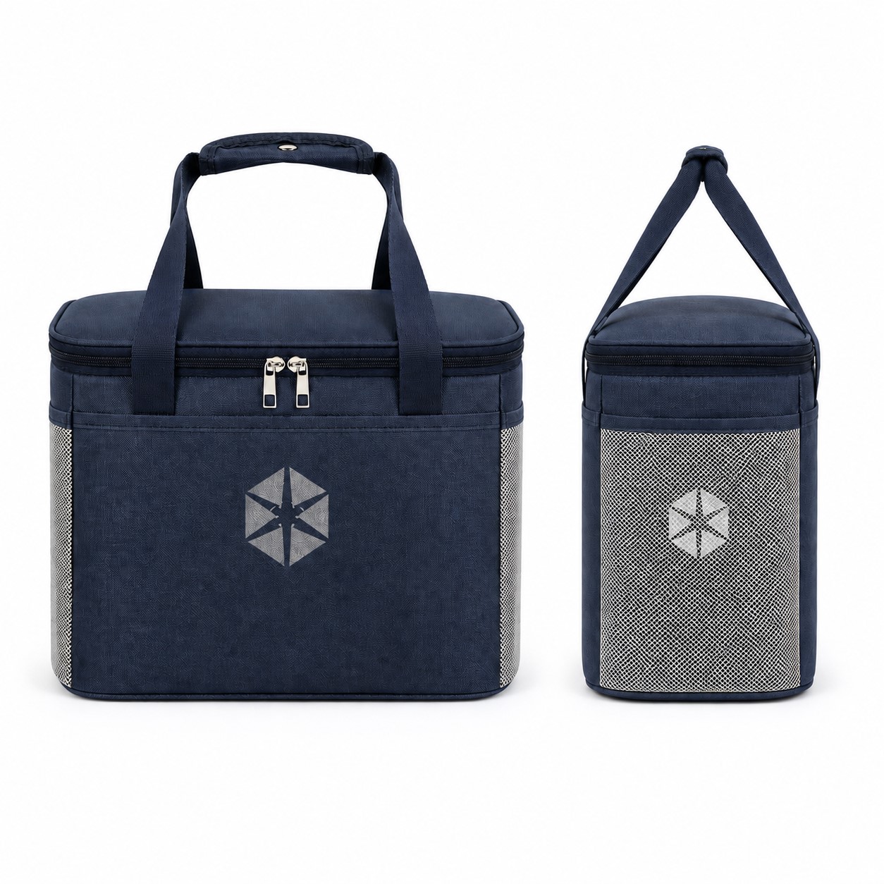 Nylon Insulated Catering Bag With Mesh Pockets