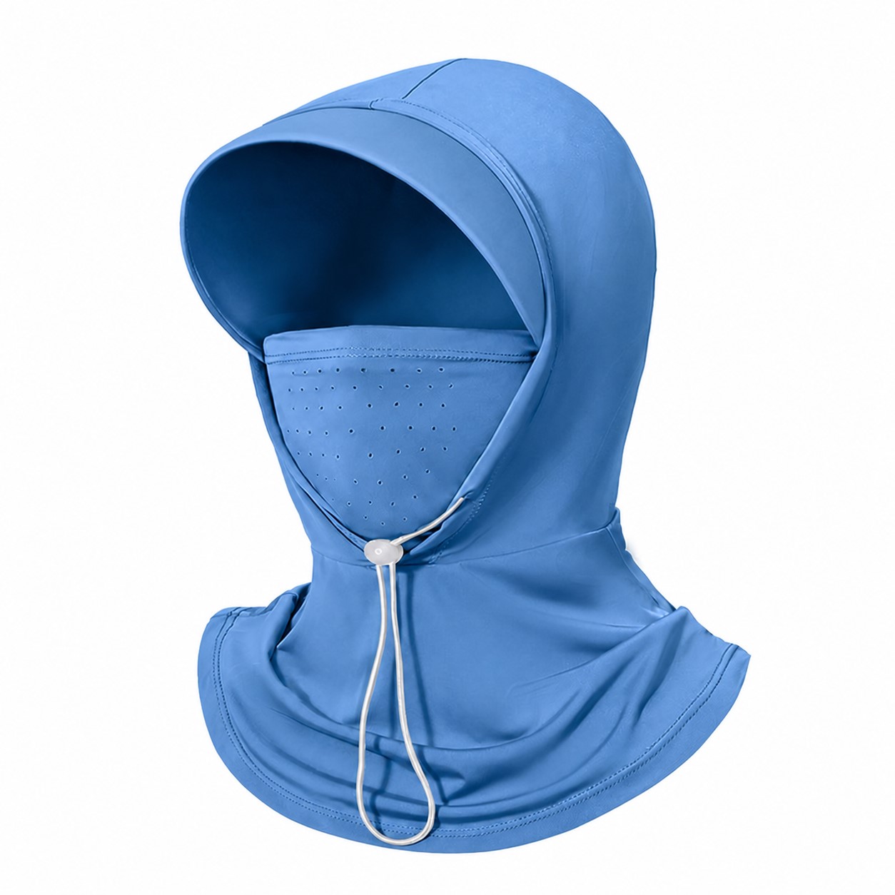 Ice Silk Visor Balaclava Hood — Blue