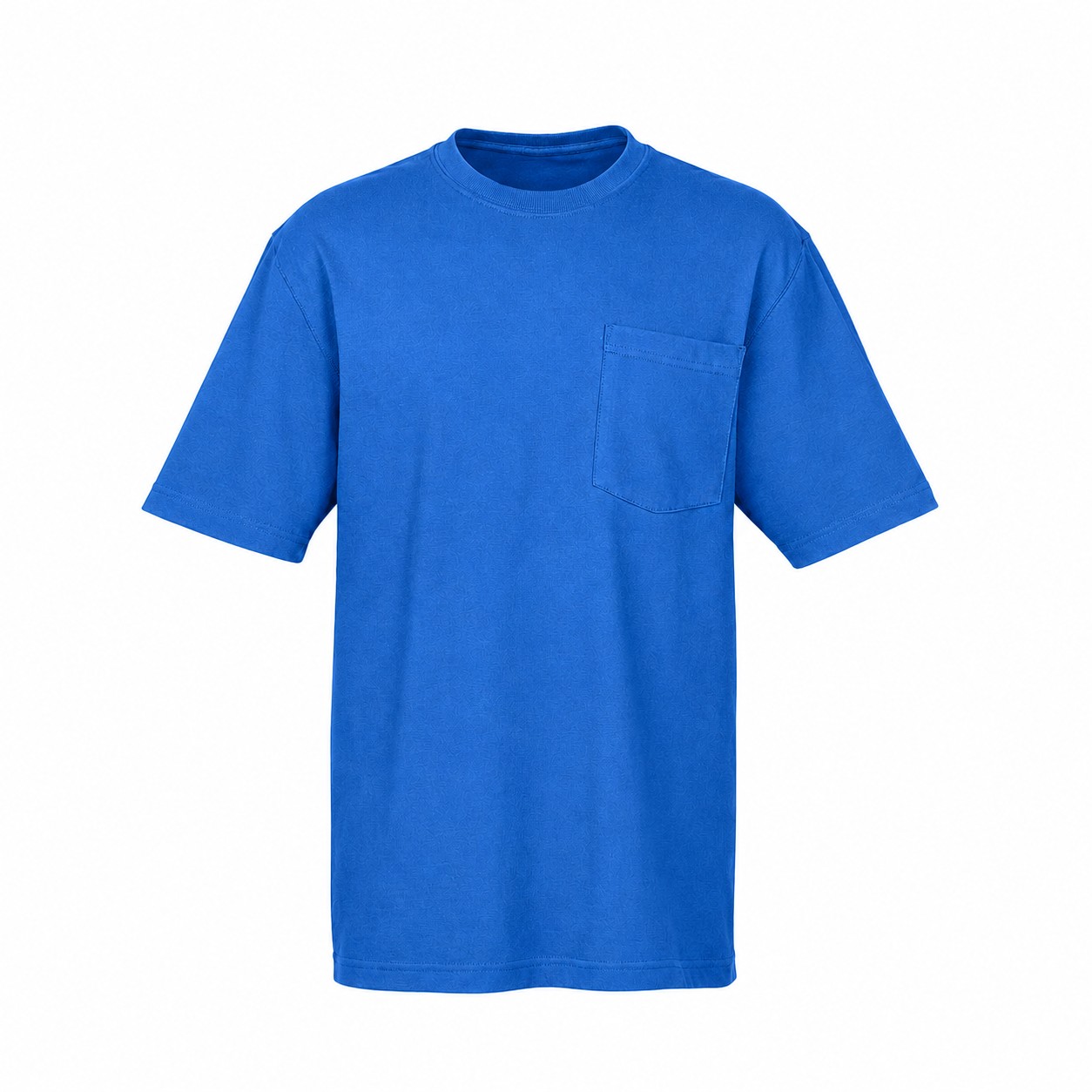 Workwear Cotton Pocket T Shirt — Blue