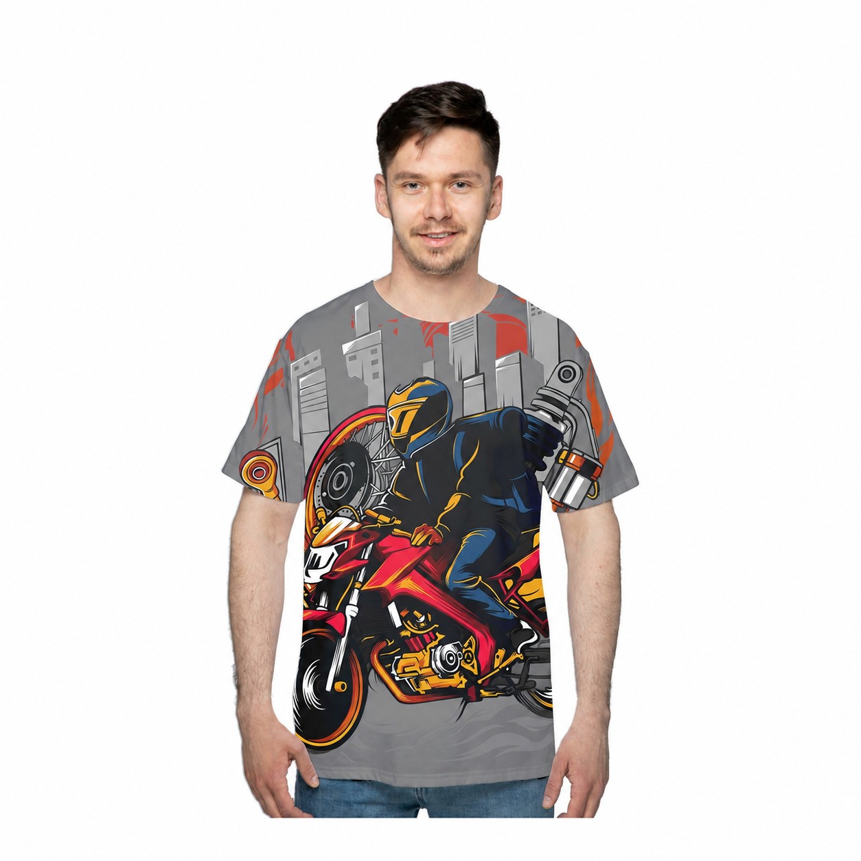 Short Sleeve Fit T-Shirt — Gray