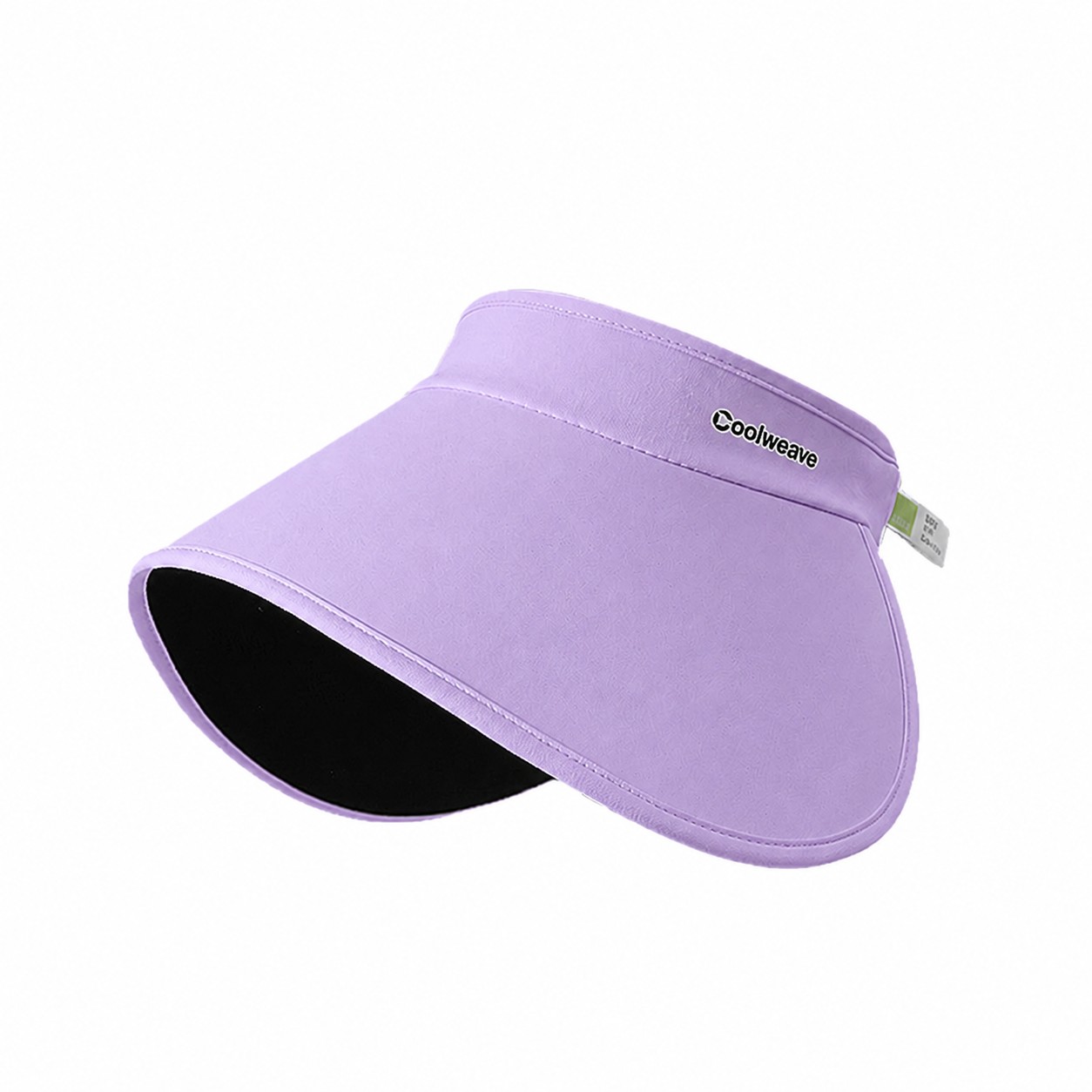 Polyester Rollable Open Top Sun Visor — Light Purple