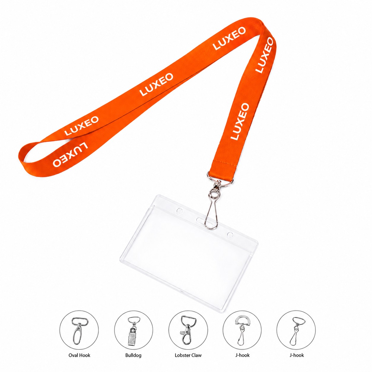 Clear Badge Holder Polyester Lanyard