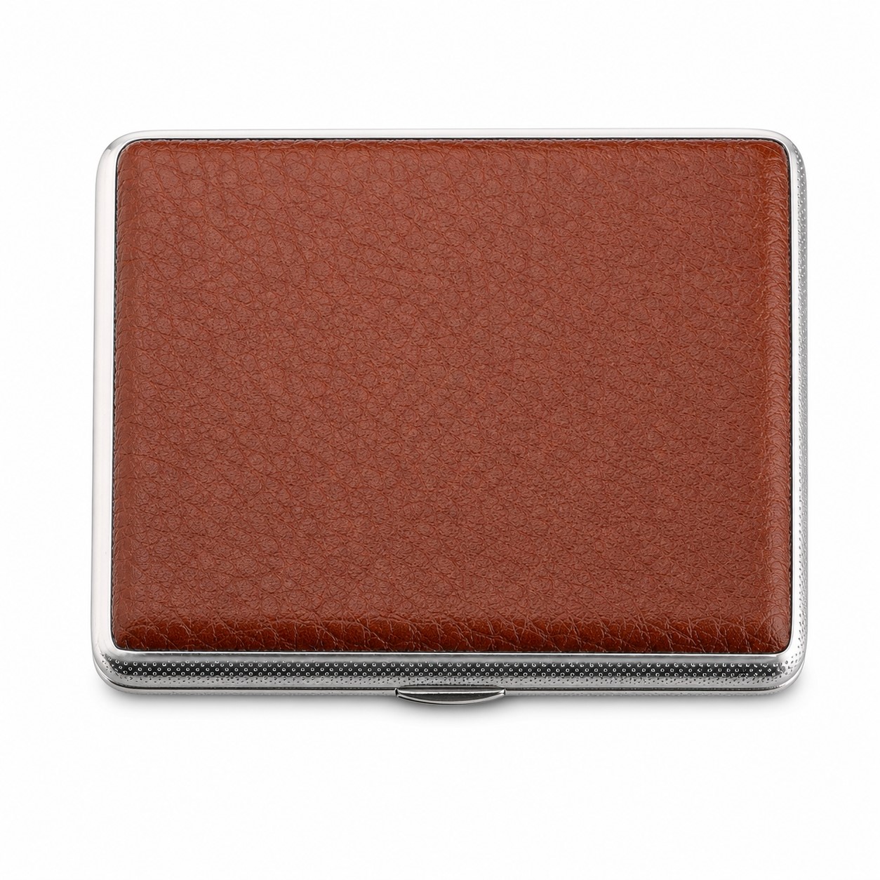Double Sided Leather Metal Cigarette Case — view 2