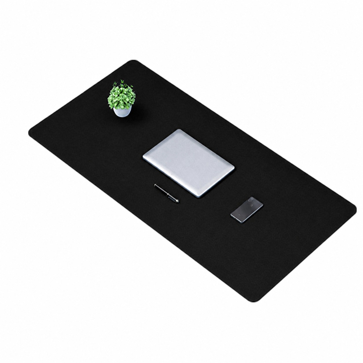 Leather Extended Mouse Pad — Black