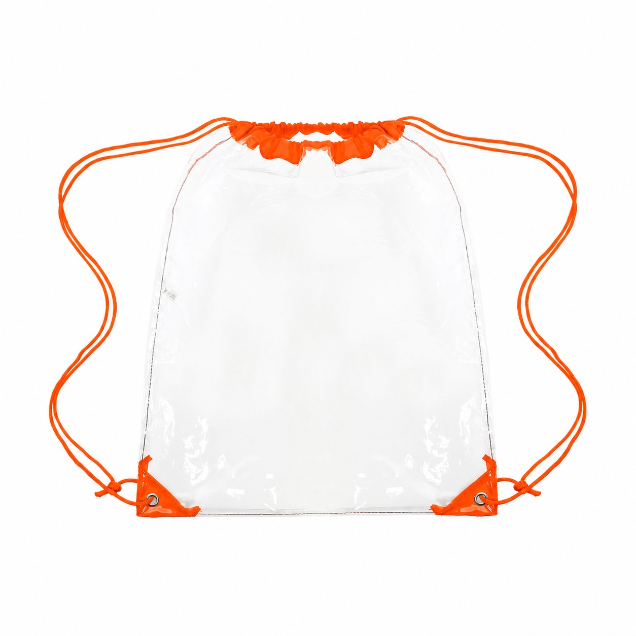 Large Reinforced Corners Drawstring Bag — Orange