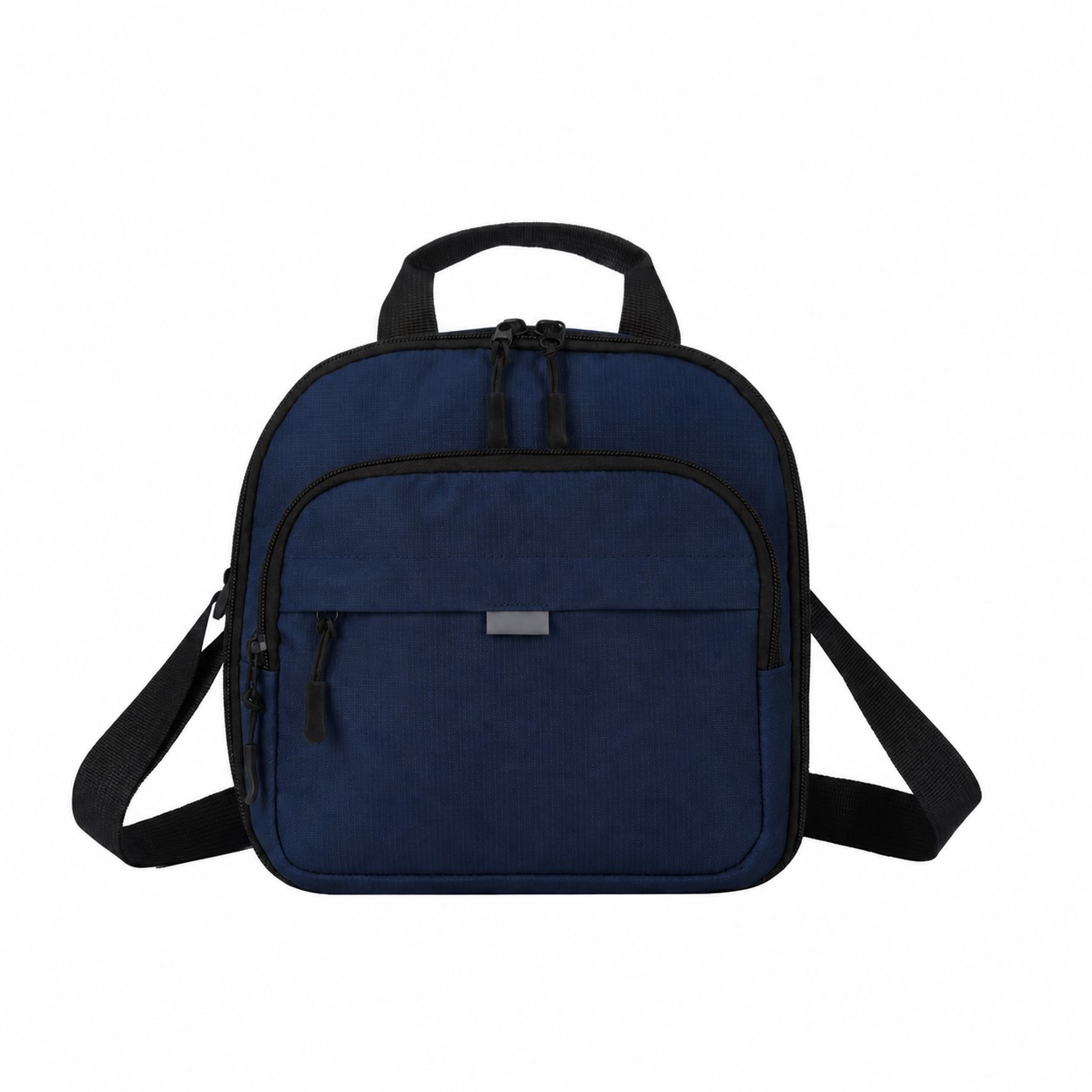 RPET Non-Woven Reinforced Handles Lunch Cooler — Navy Blue