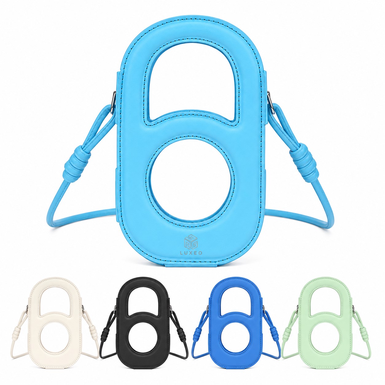 Cutout PU Crossbody Phone Bag