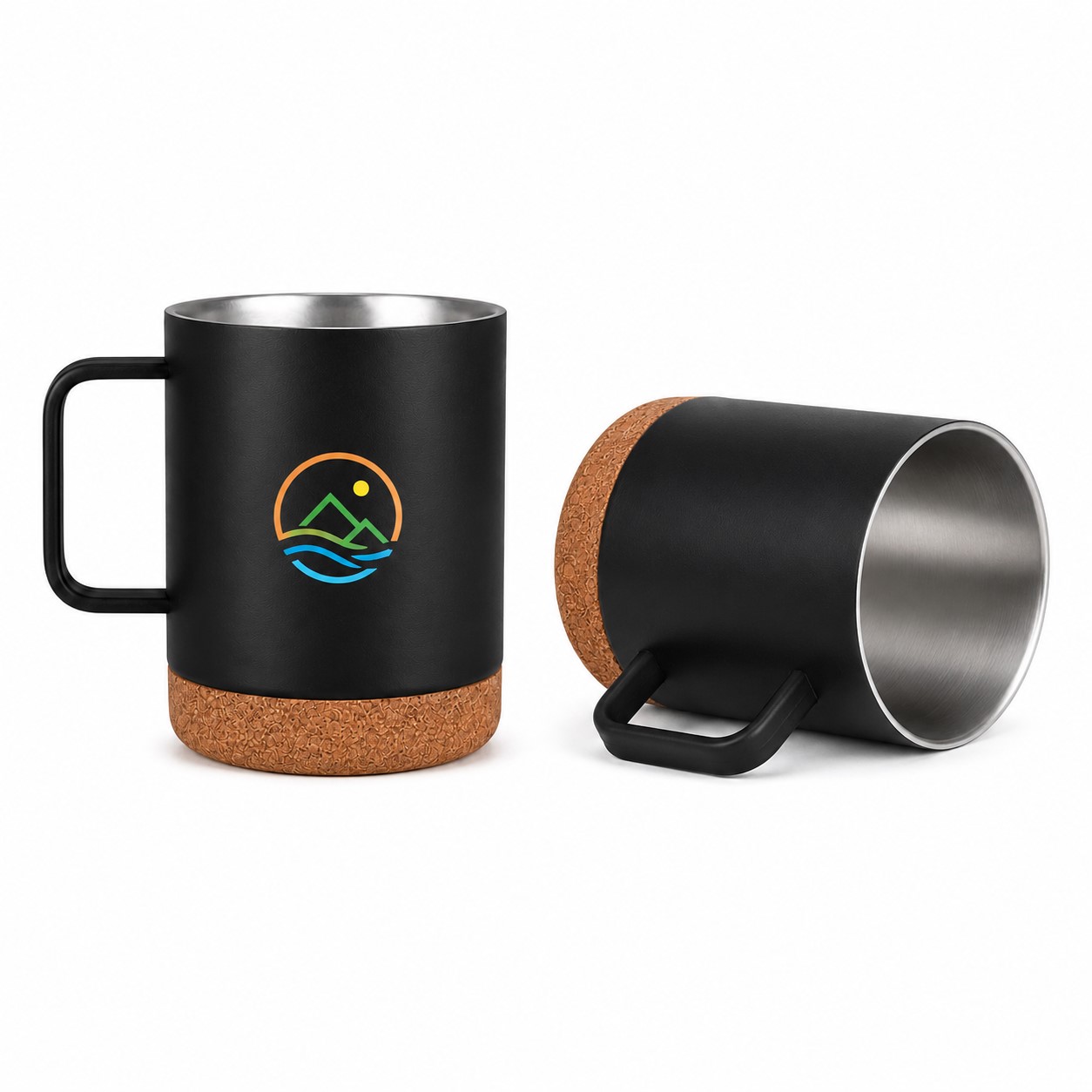 Cork Base Stainless Steel Coffee Mug