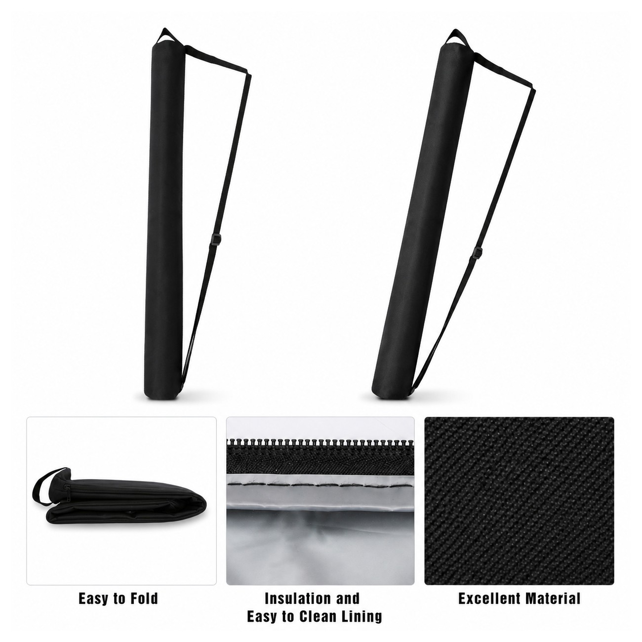 300D Polyester Black Cooler Bag