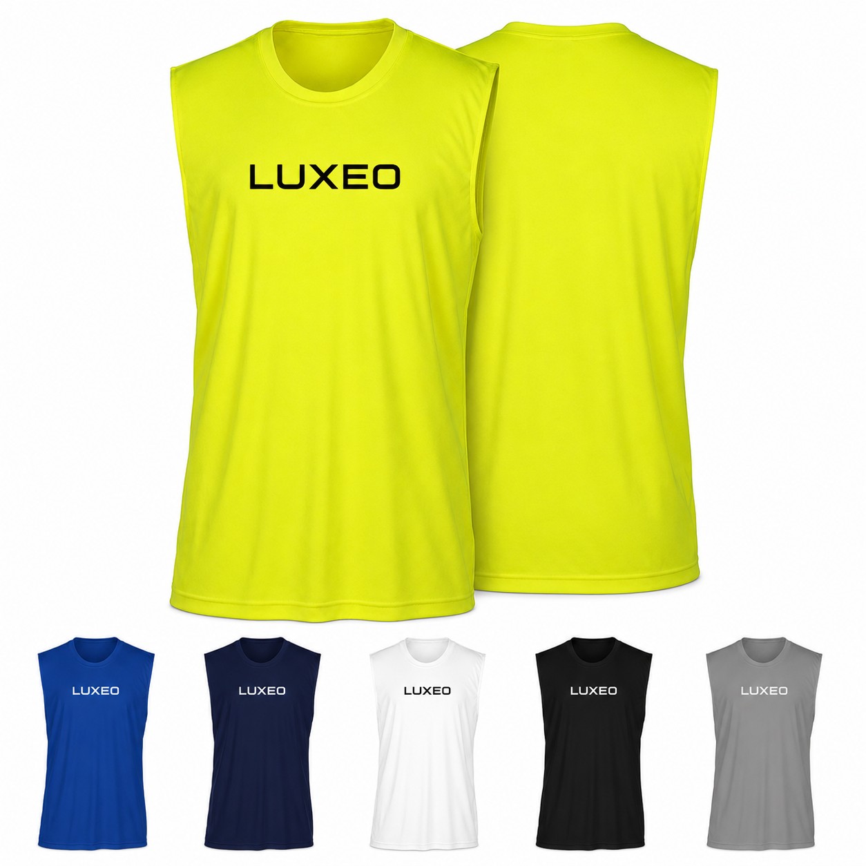 Sleeveless Polyester Performance Muscle Tank