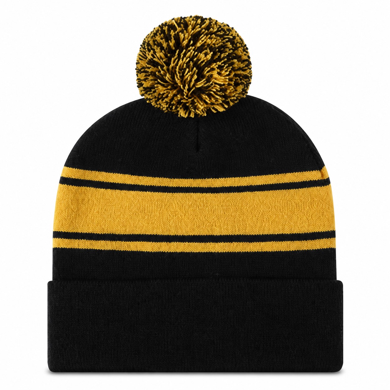 Sport Stripe Acrylic Pompom Beanie — view 2