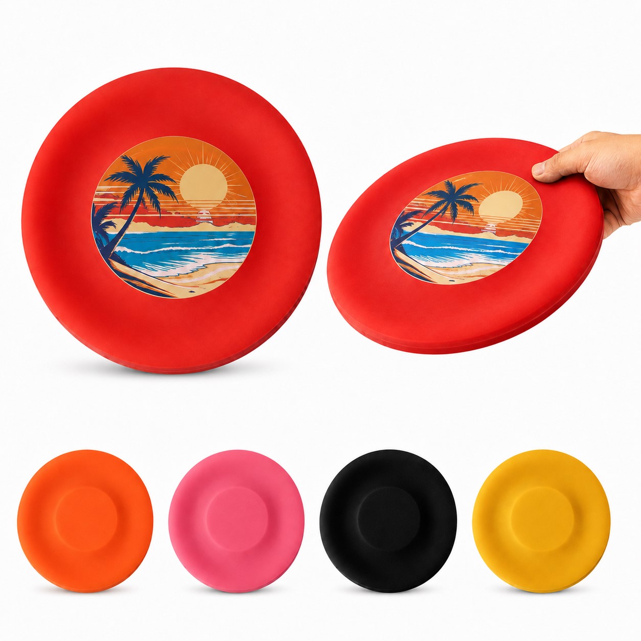 Compact Silicone Soft Flying Disc