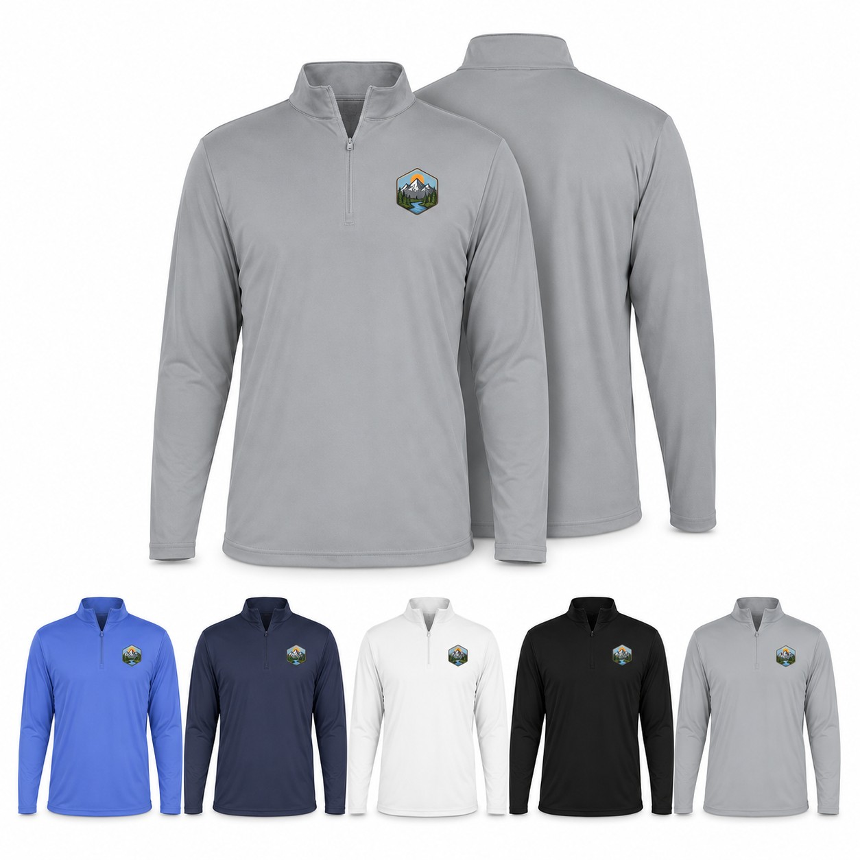 Cotton Quarter Zip Team Shirt