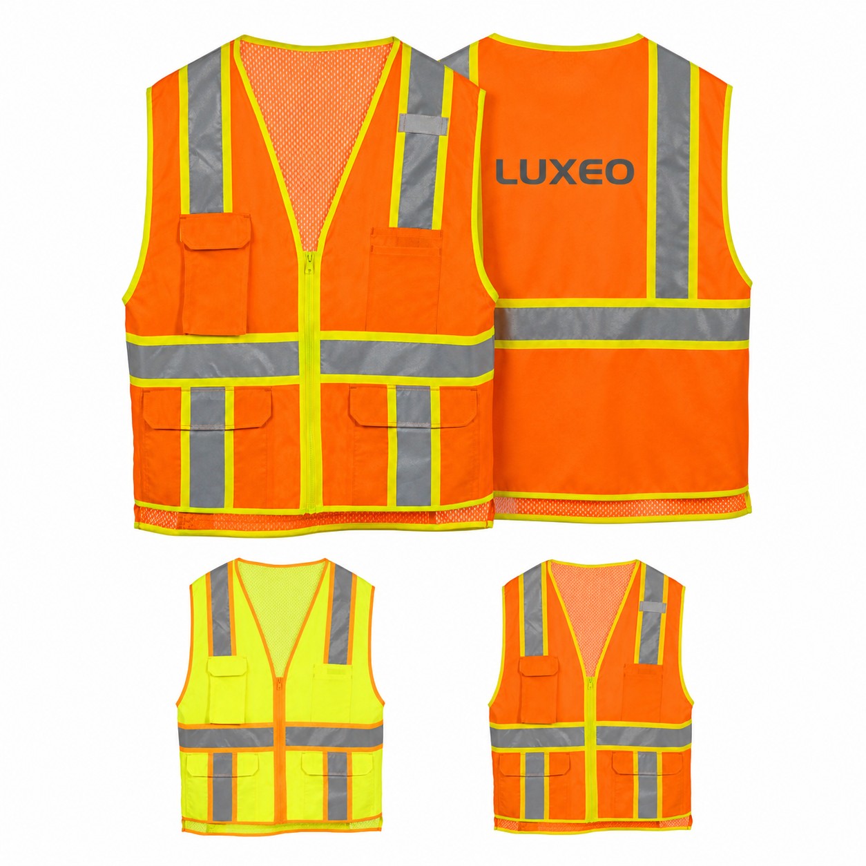 Full Zip Polyester Utility Vest