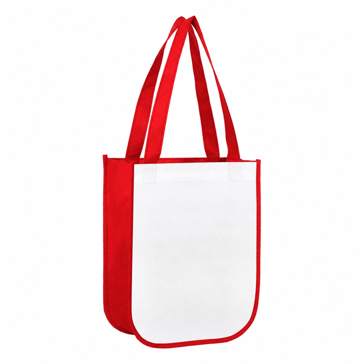 Structured Bottom Carry Bag — Red
