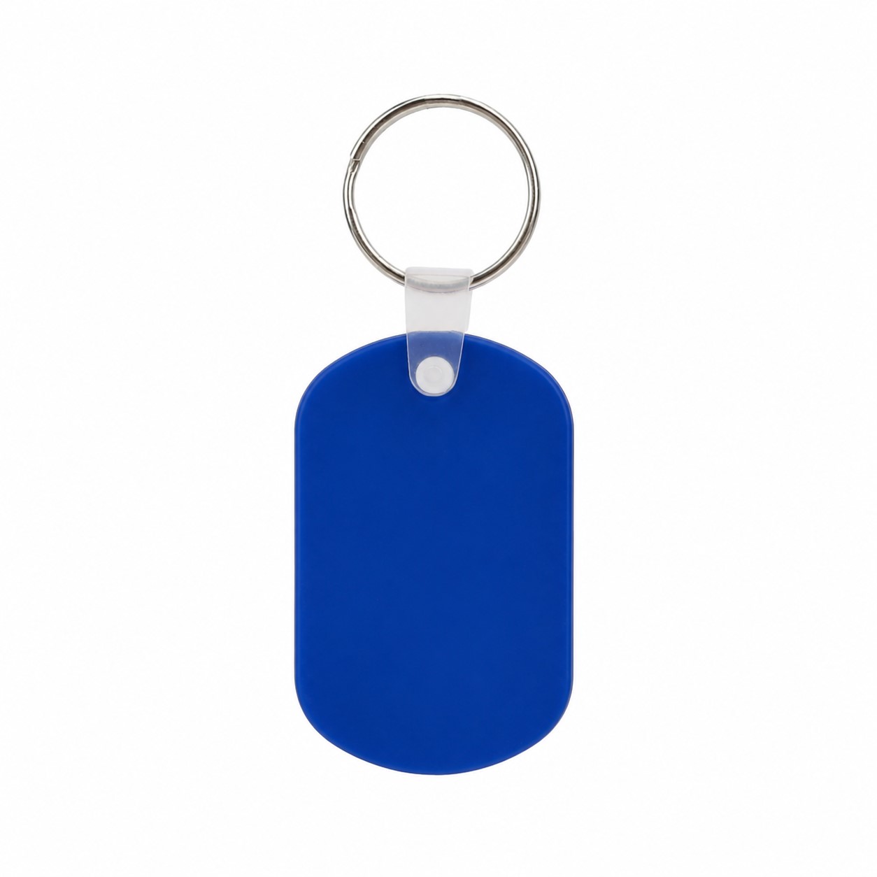 Oval ABS Plastic Key Tag — Royal Blue