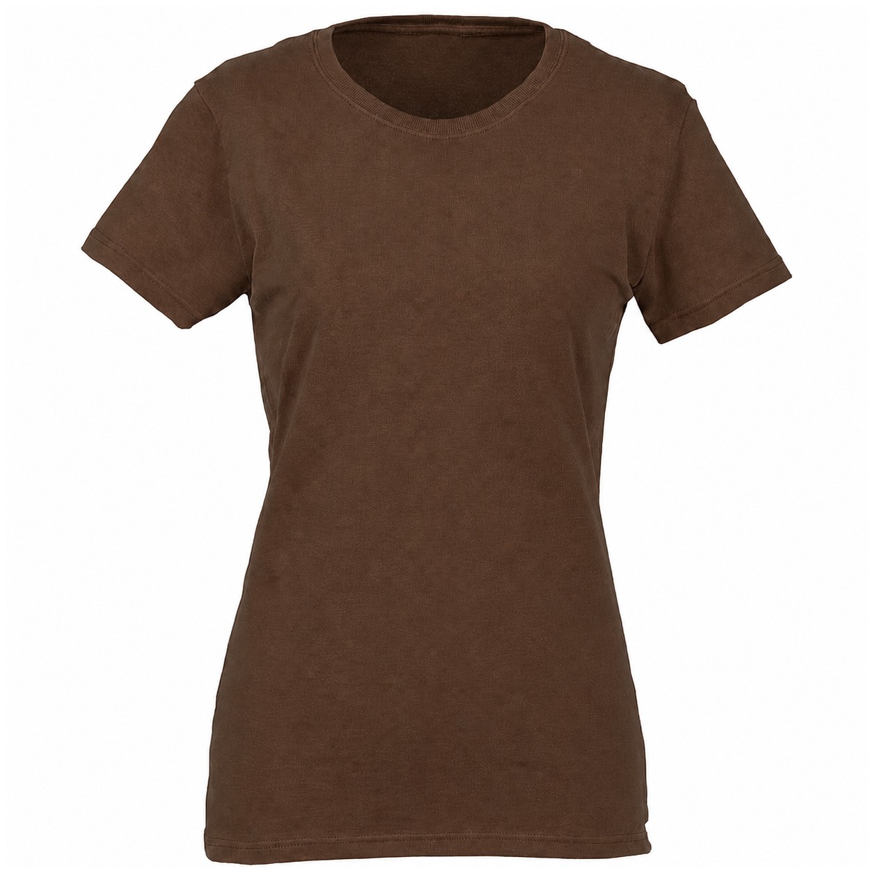 Ladies Heavy Cotton T Shirt — Brown