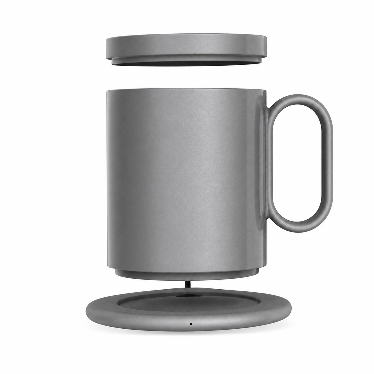 Desktop Warming Mug Charger Set — Gray