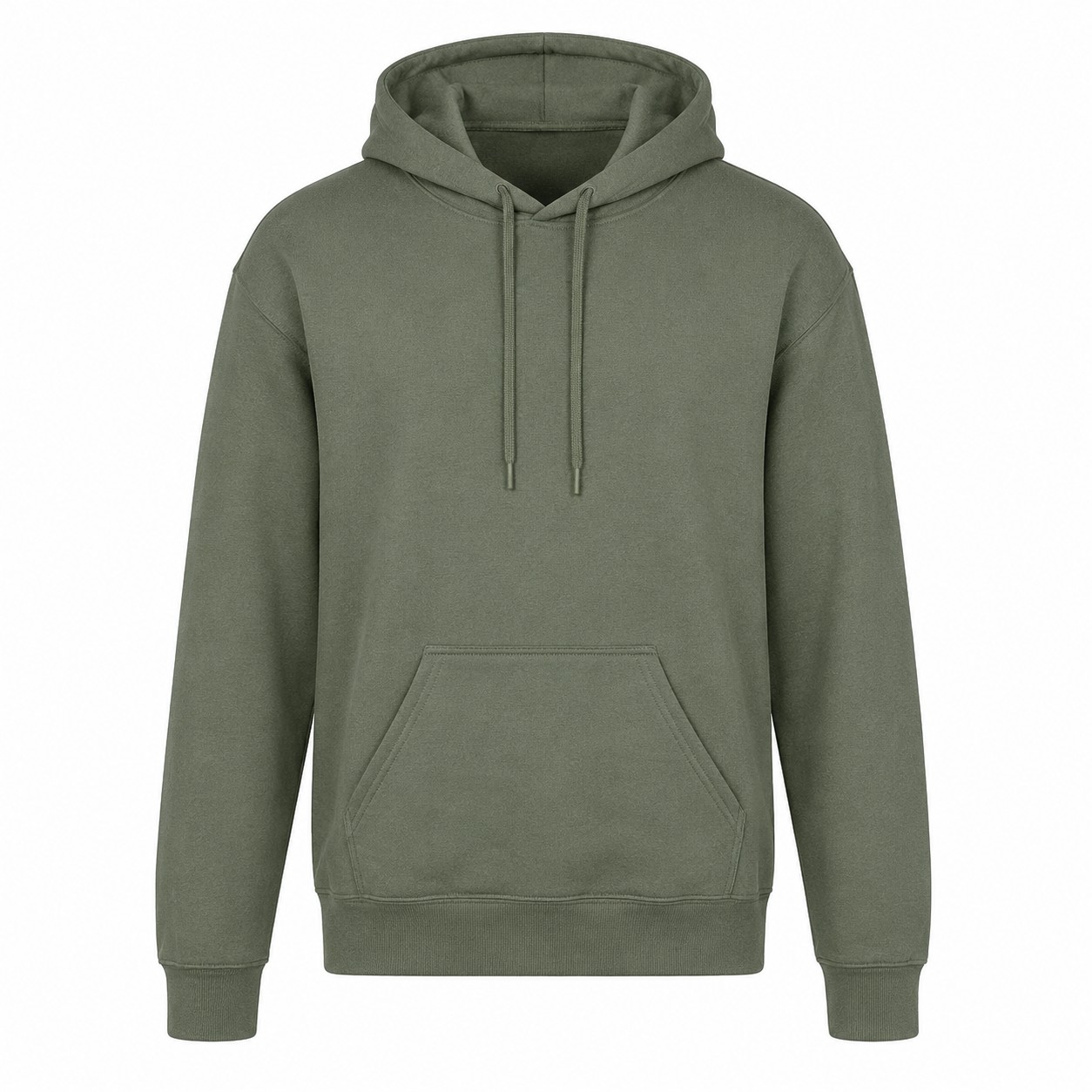 Cotton Polyester Fleece Pullover Hoodie — view 2