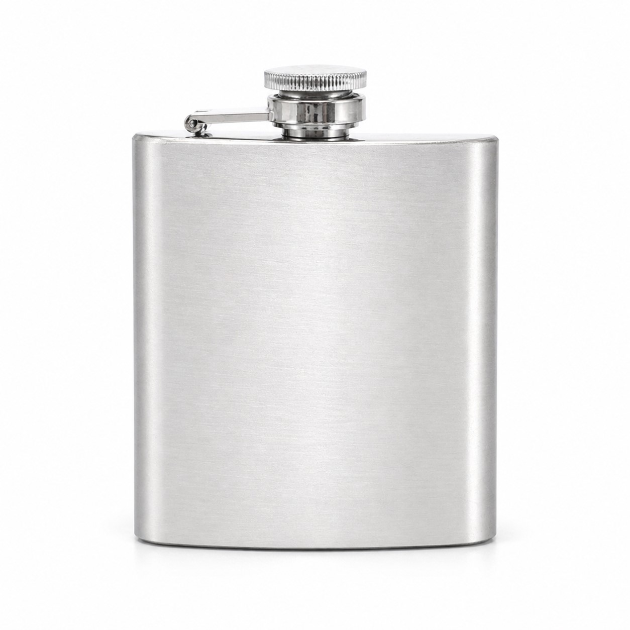Compact 8 Oz Stainless Steel Hip Flask — view 2