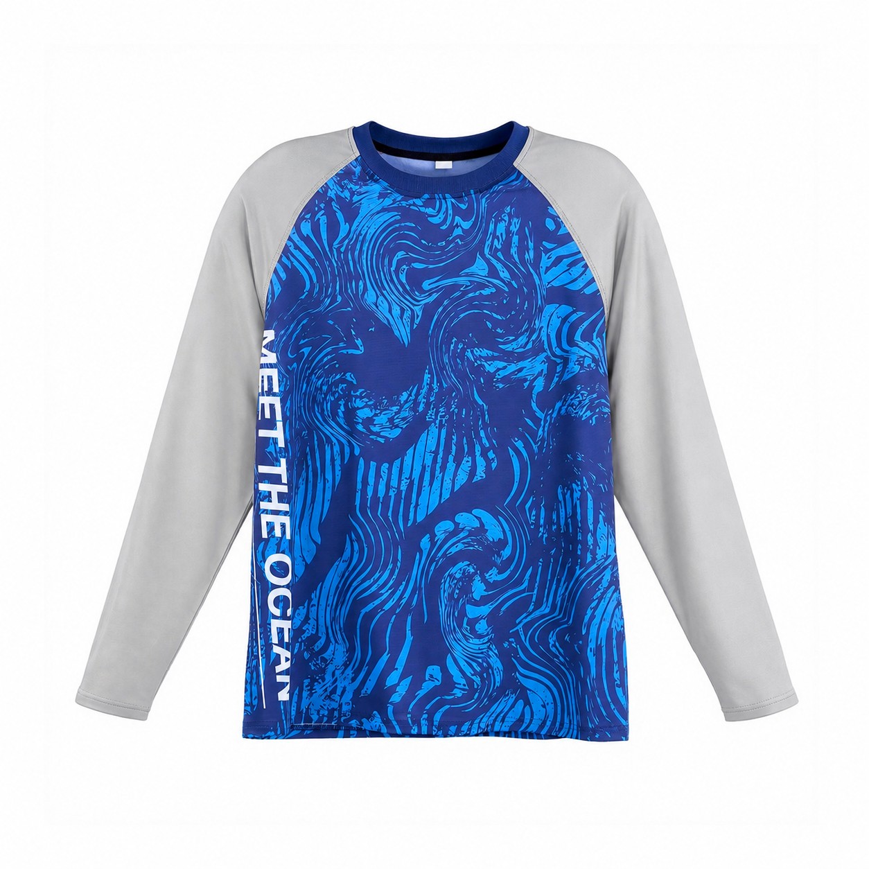 Unisex Long-Sleeve Fishing Shirt — Silver