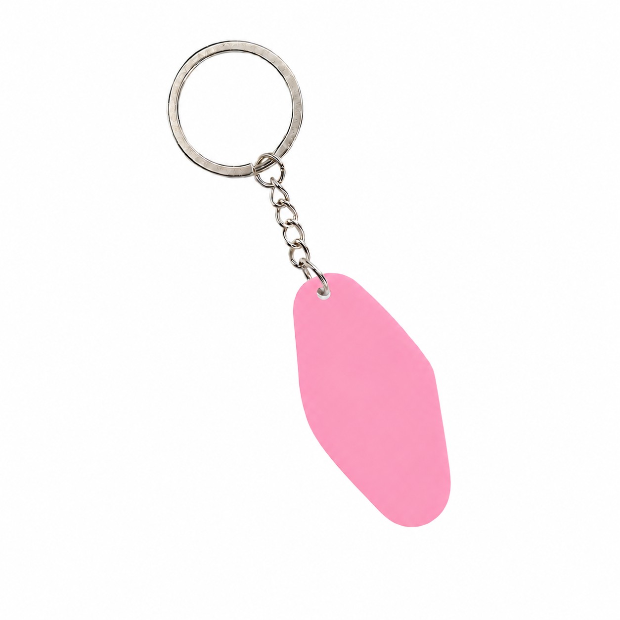 Acrylic Key Tag With Hardware — Pink