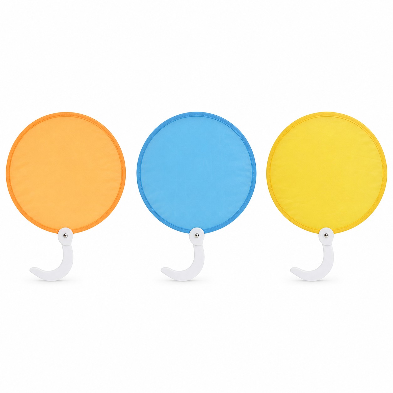 Round Nylon Twist Folding Hand Fan — view 2