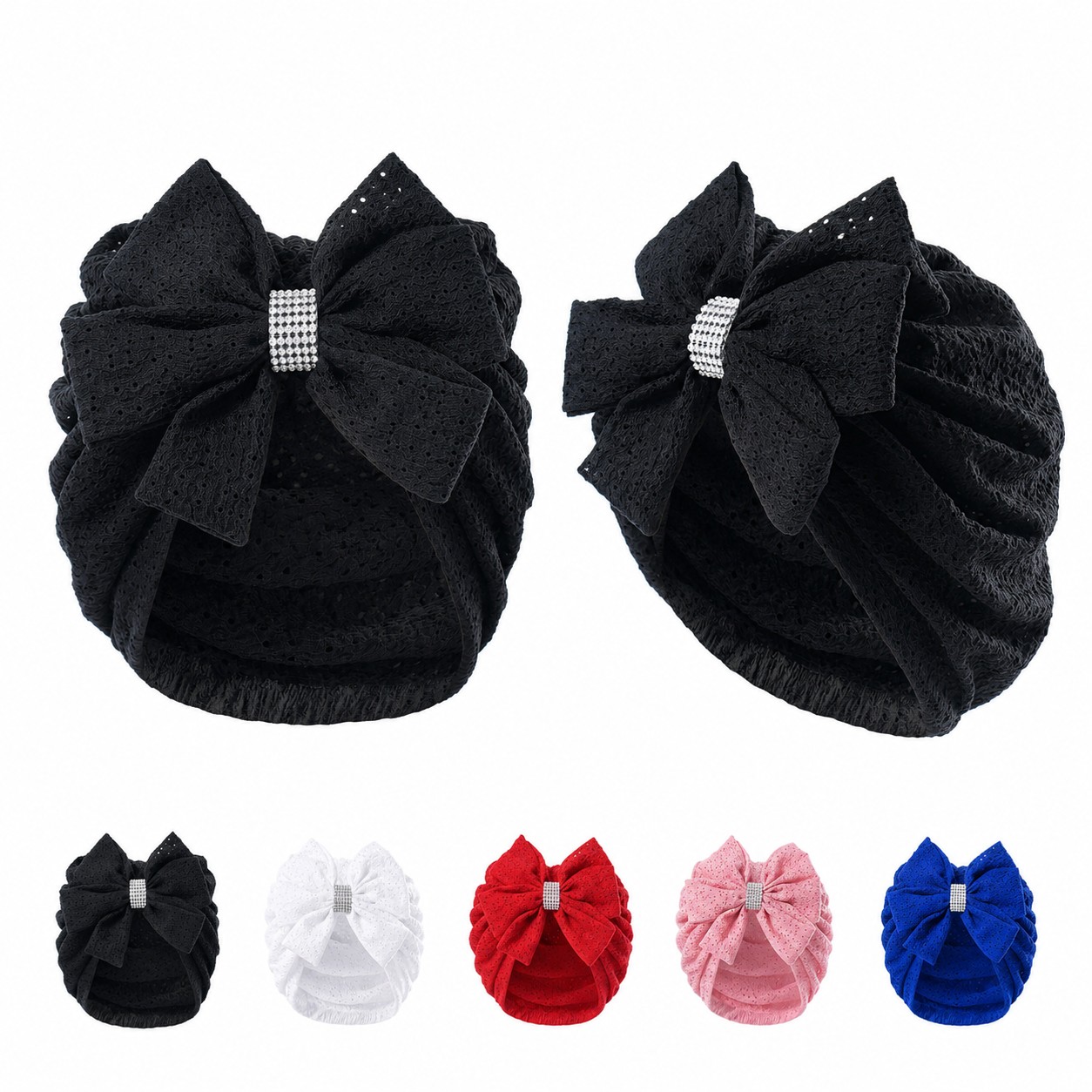 Polyester Bow Turban Hat