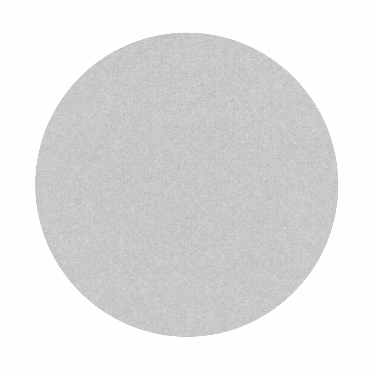 Eight Inch Round Fabric Mouse Pad — Silver