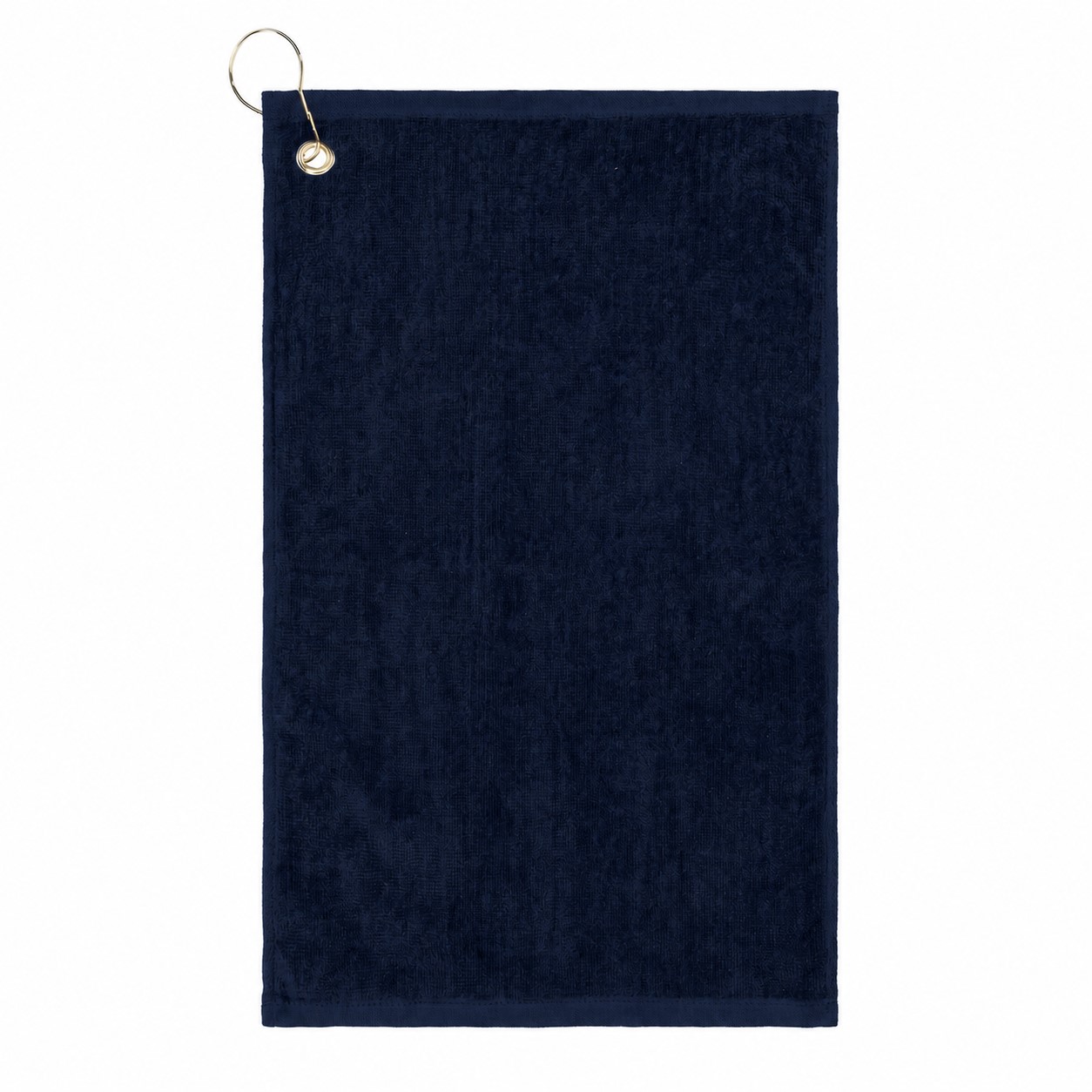 Cotton Velour Golf Towel — Navy Blue