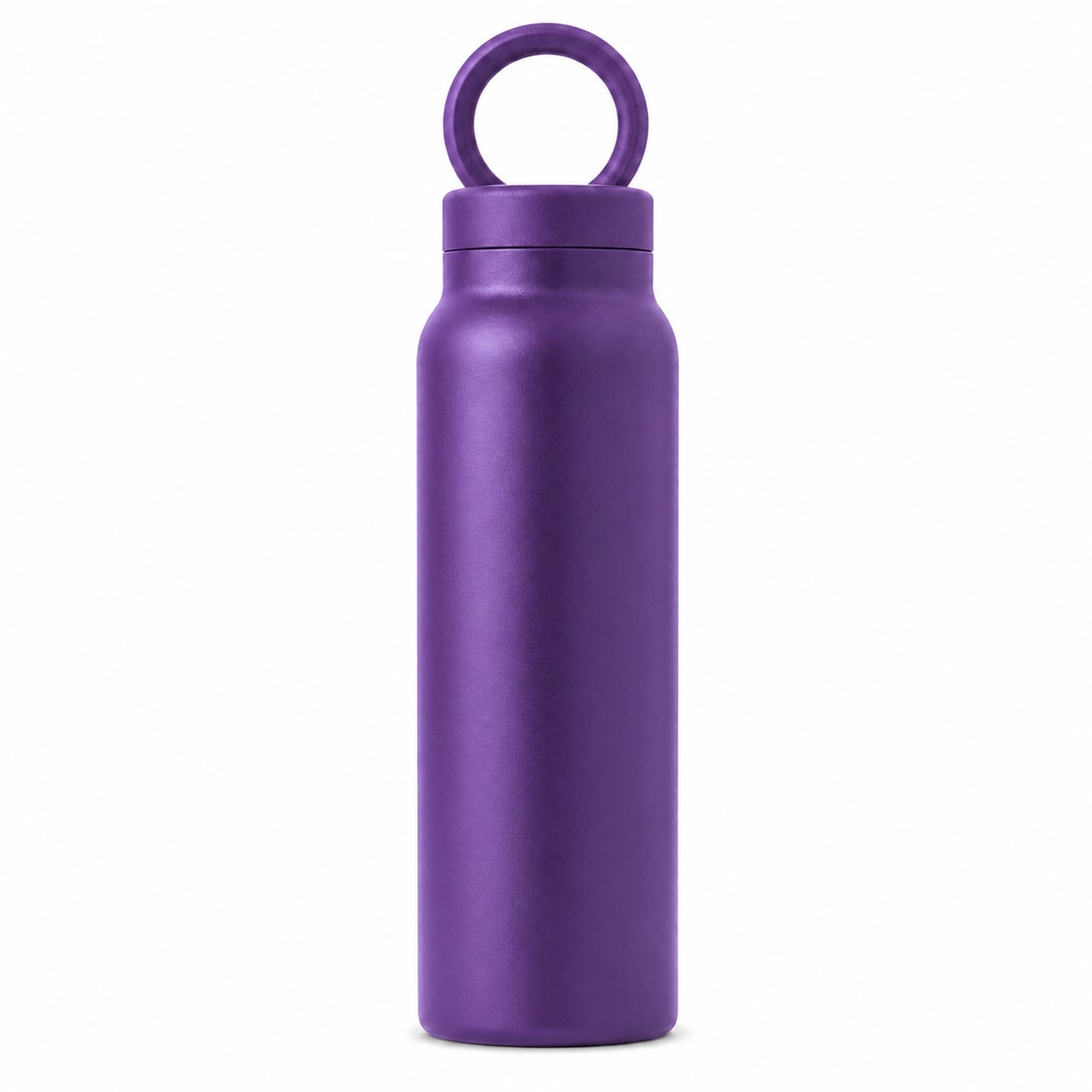 Magnetic Lid Insulated Water Bottle — Purple