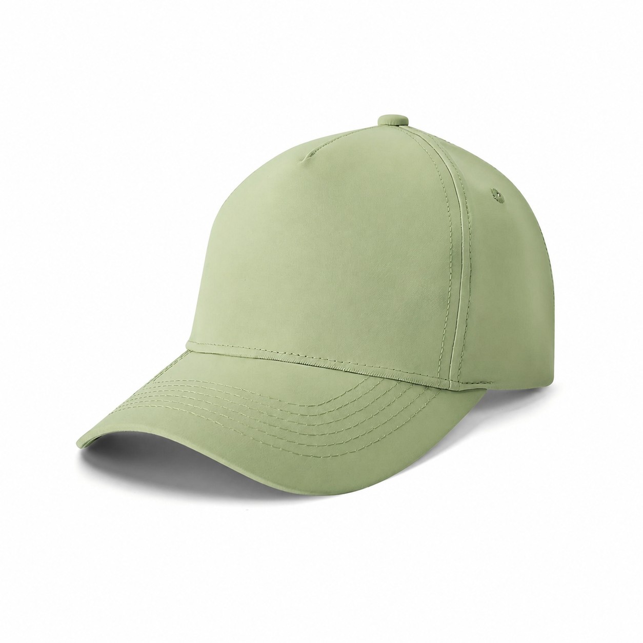 Moisture-Wicking Sweatband Cap — Light Green