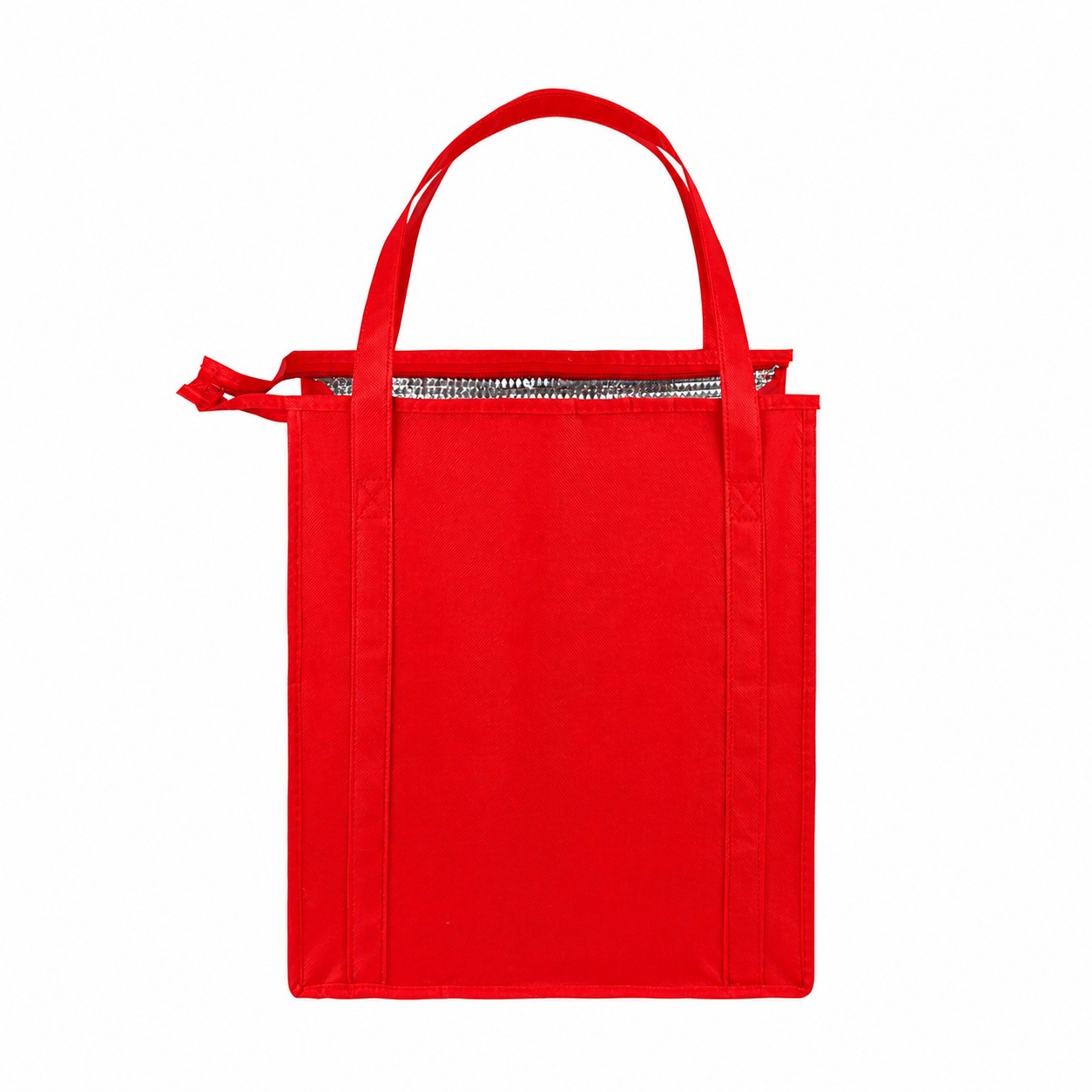 Reinforced Handles Non-Woven Tote Bag — Red