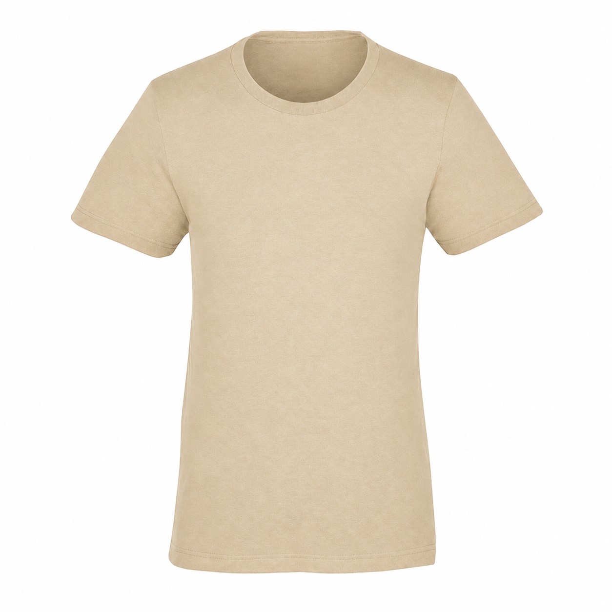 Tri-Blend Crewneck Short Sleeve T-Shirt — Beige