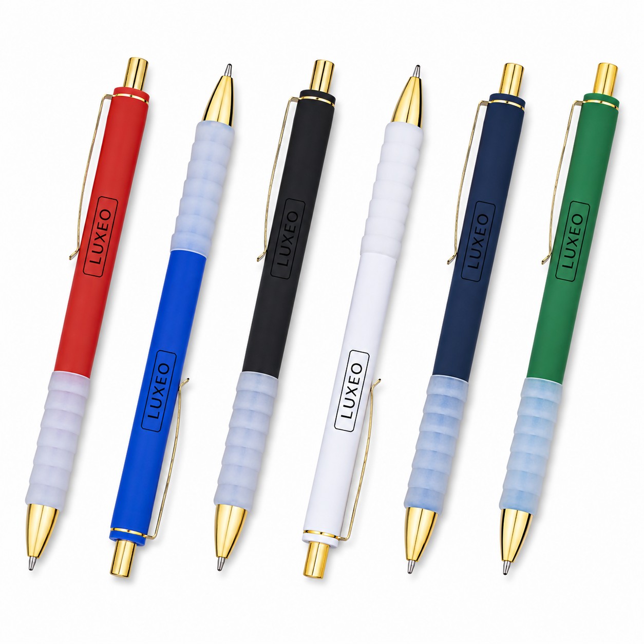 Rubber Grip Click Ballpoint Pen