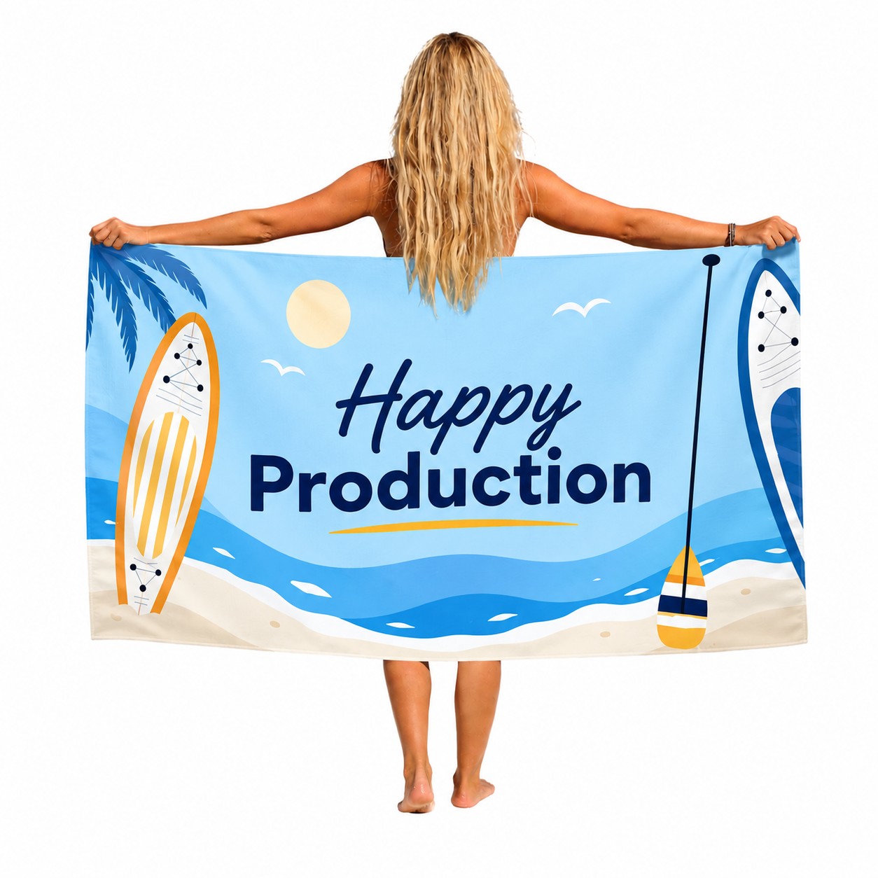 Waffle Weave Beach Towel